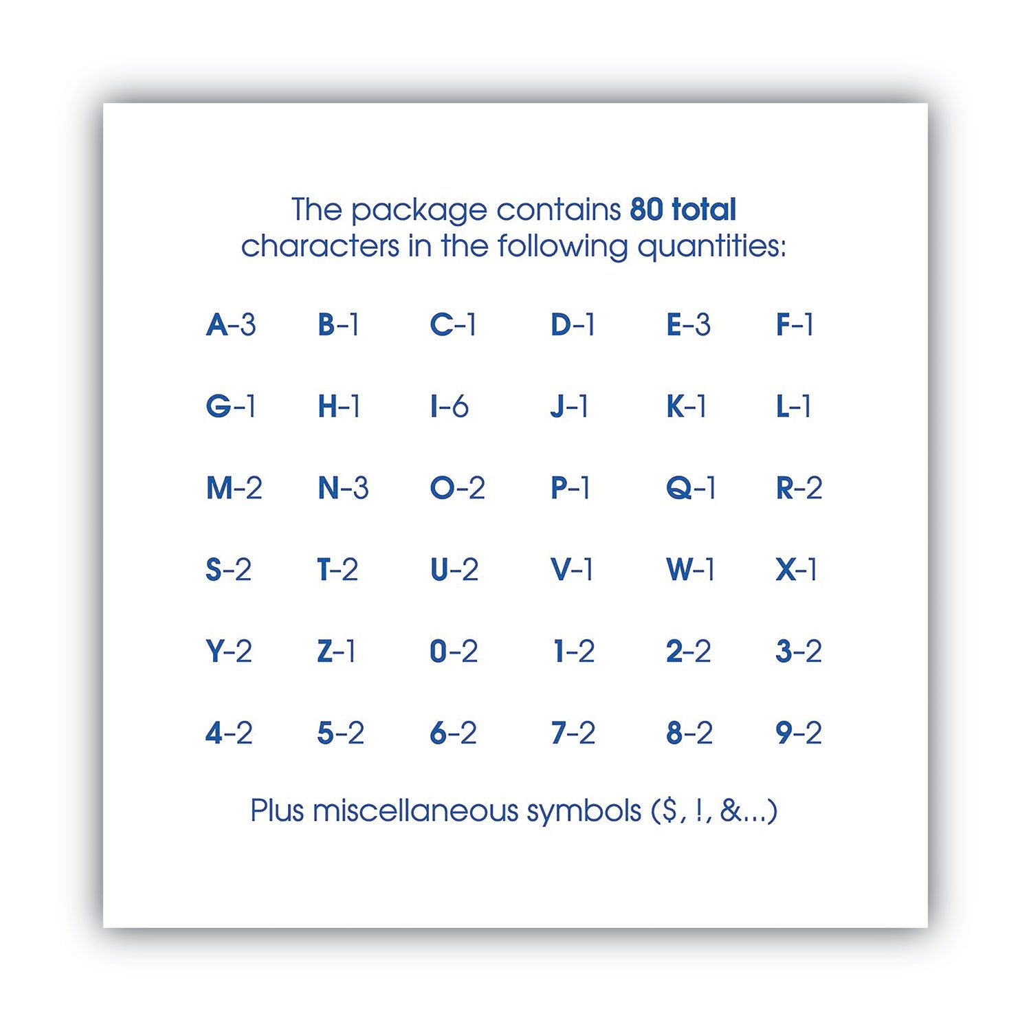 COSCO Letters, Numbers and Symbols, Self Adhesive, Black, 3"h, 64 Characters