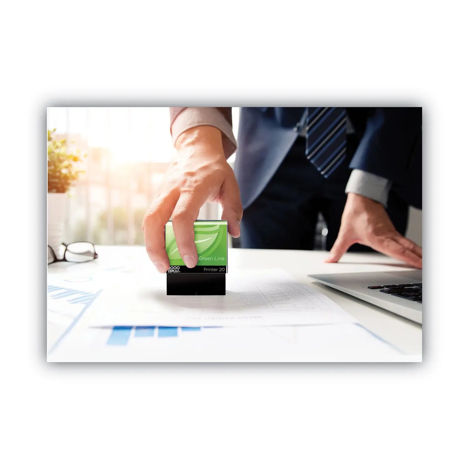 Green Line Message Stamp, Paid, 1.5 x 0.56, Red COSCO 2000PLUS® Flipcost