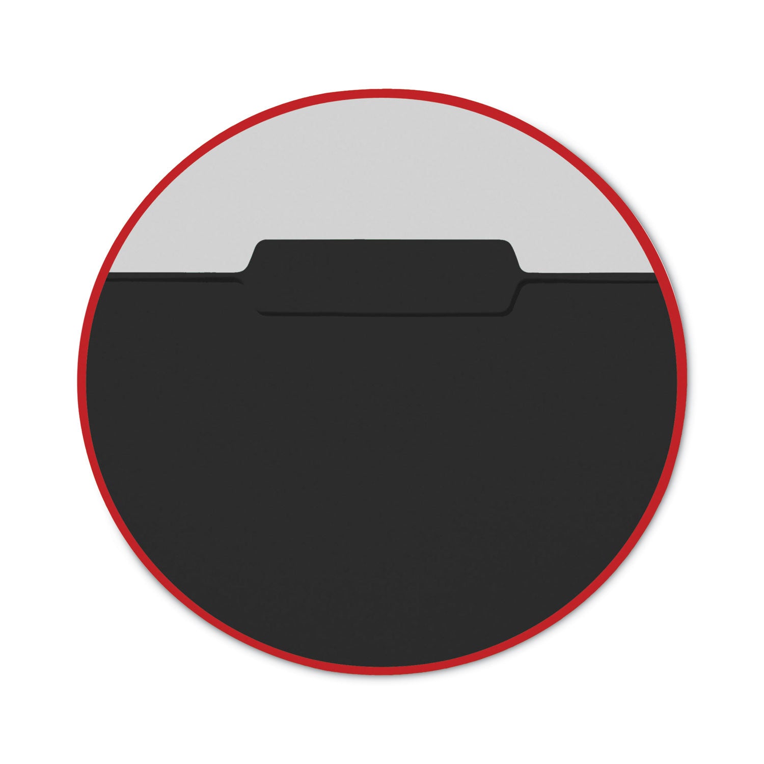 Smead Interior File Folders, 1/3-Cut Tabs: Assorted, Letter Size, 0.75" Expansion, Black/Gray, 100/Box