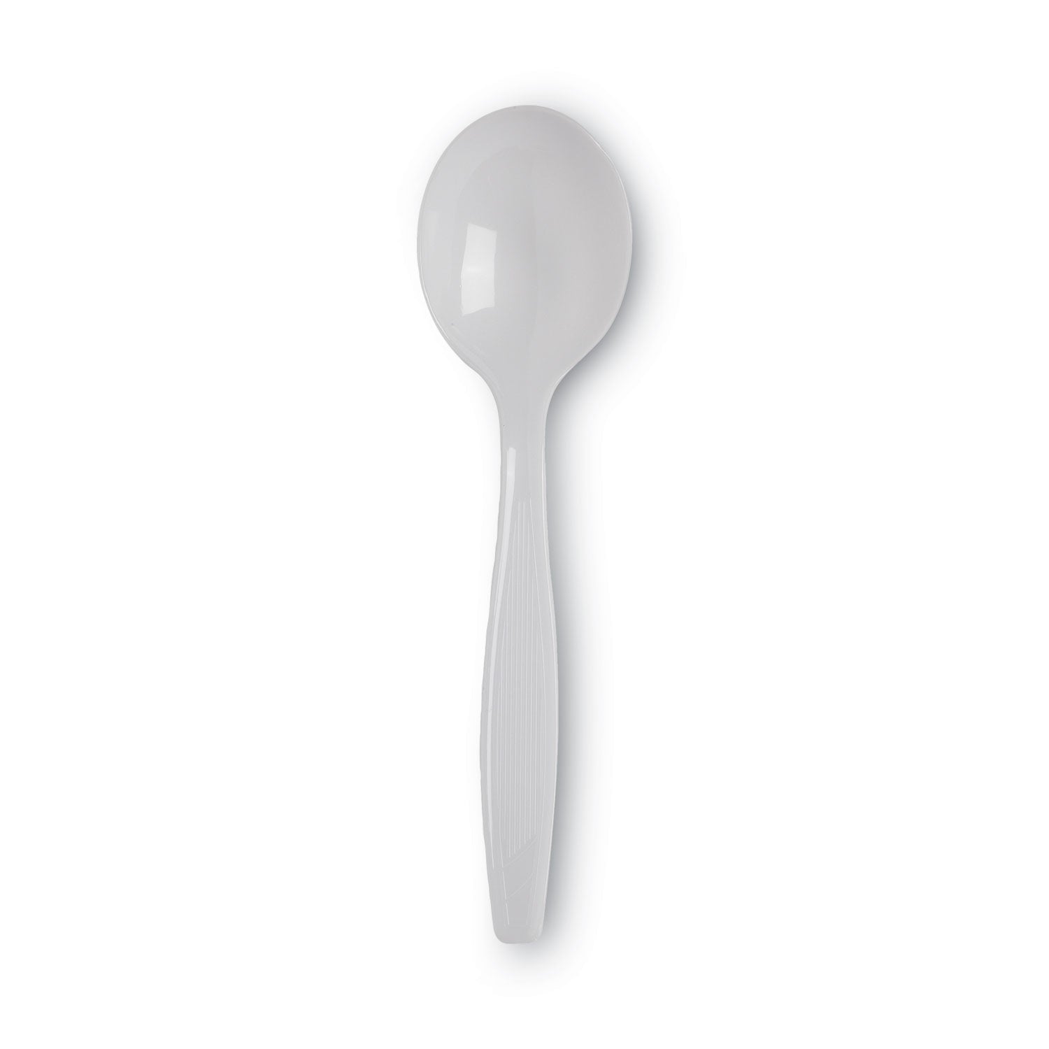 Dixie® Plastic Cutlery, Heavyweight Soup Spoon, White, 100/Box