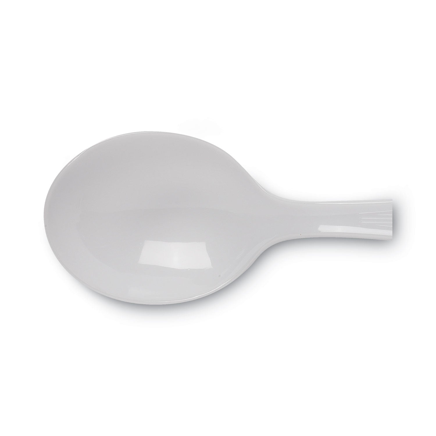 Dixie® Plastic Cutlery, Heavyweight Soup Spoon, White, 100/Box