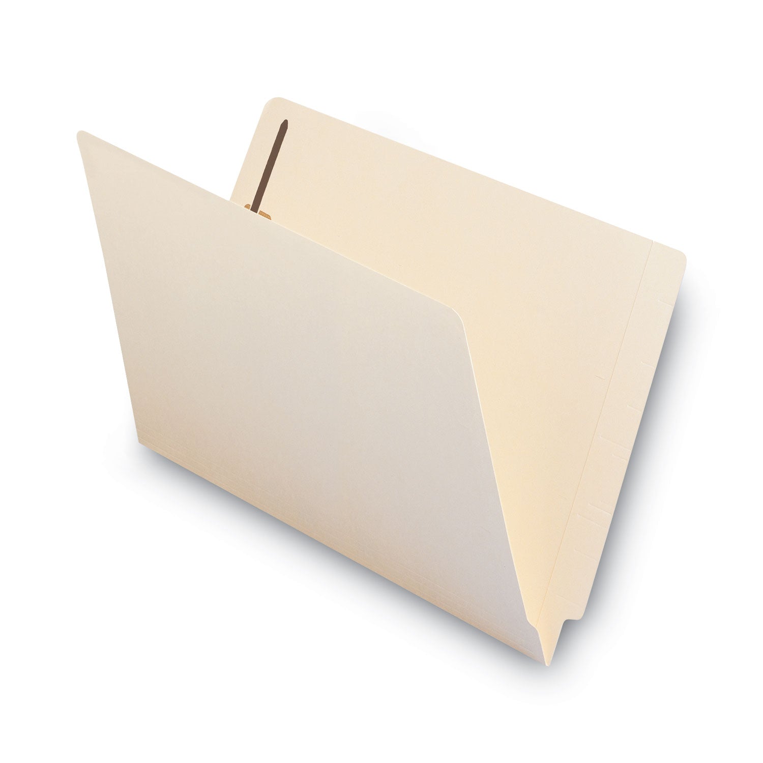Smead End Tab Fastener Folders with Reinforced Straight Tabs, 11-pt Manila, 2 Fasteners, Legal Size, Manila Exterior, 50/Box