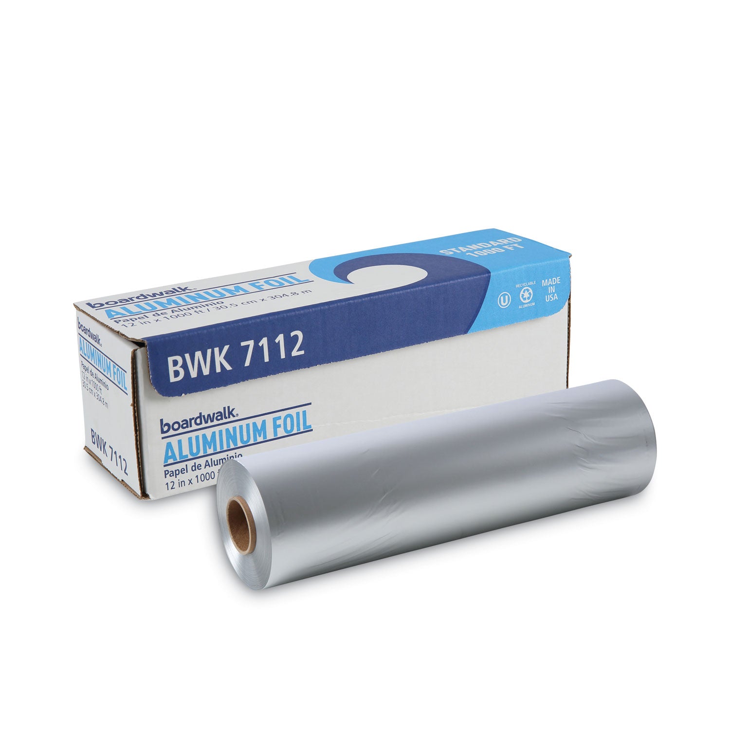 Boardwalk® Standard Aluminum Foil Roll, 63 Gauge, 12" x 1,000 ft