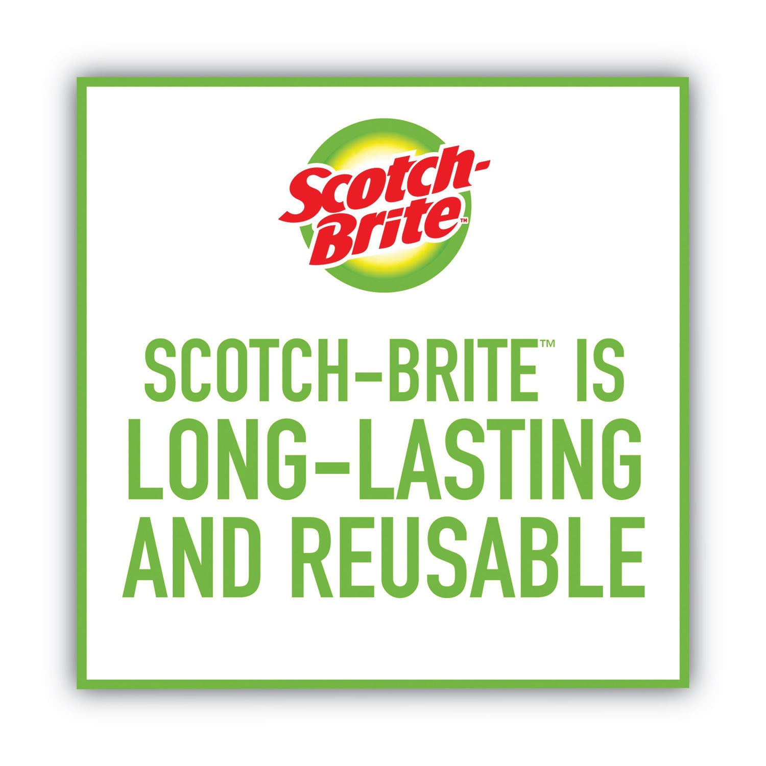Scotch-Brite® Dobie All-Purpose Cleaning Pad, 4.3 X 2.6, 0.5" Thick, Yellow, 3/pack