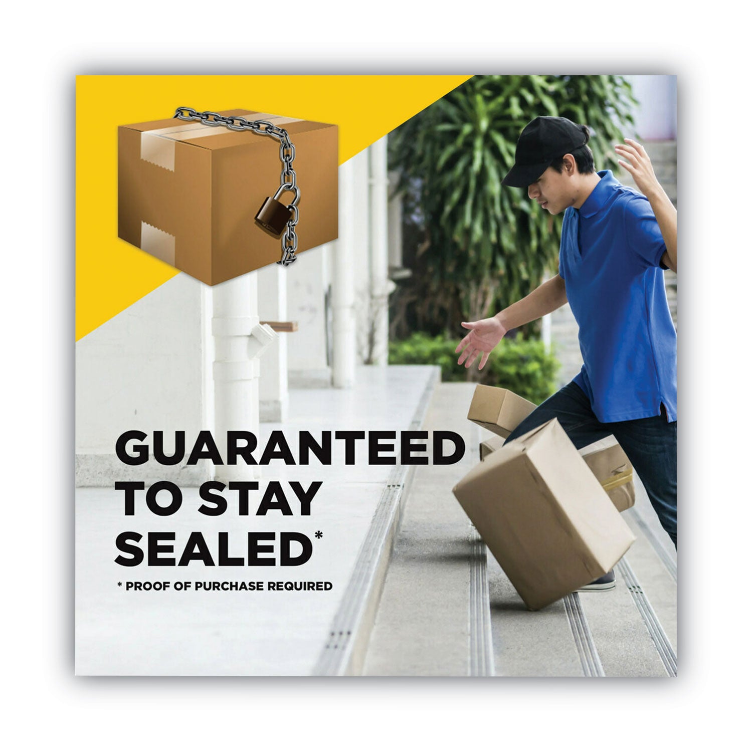 Scotch® Box Lock Shipping Packaging Tape, 3" Core, 1.88" X 54.6 Yds, Clear, 3/pack