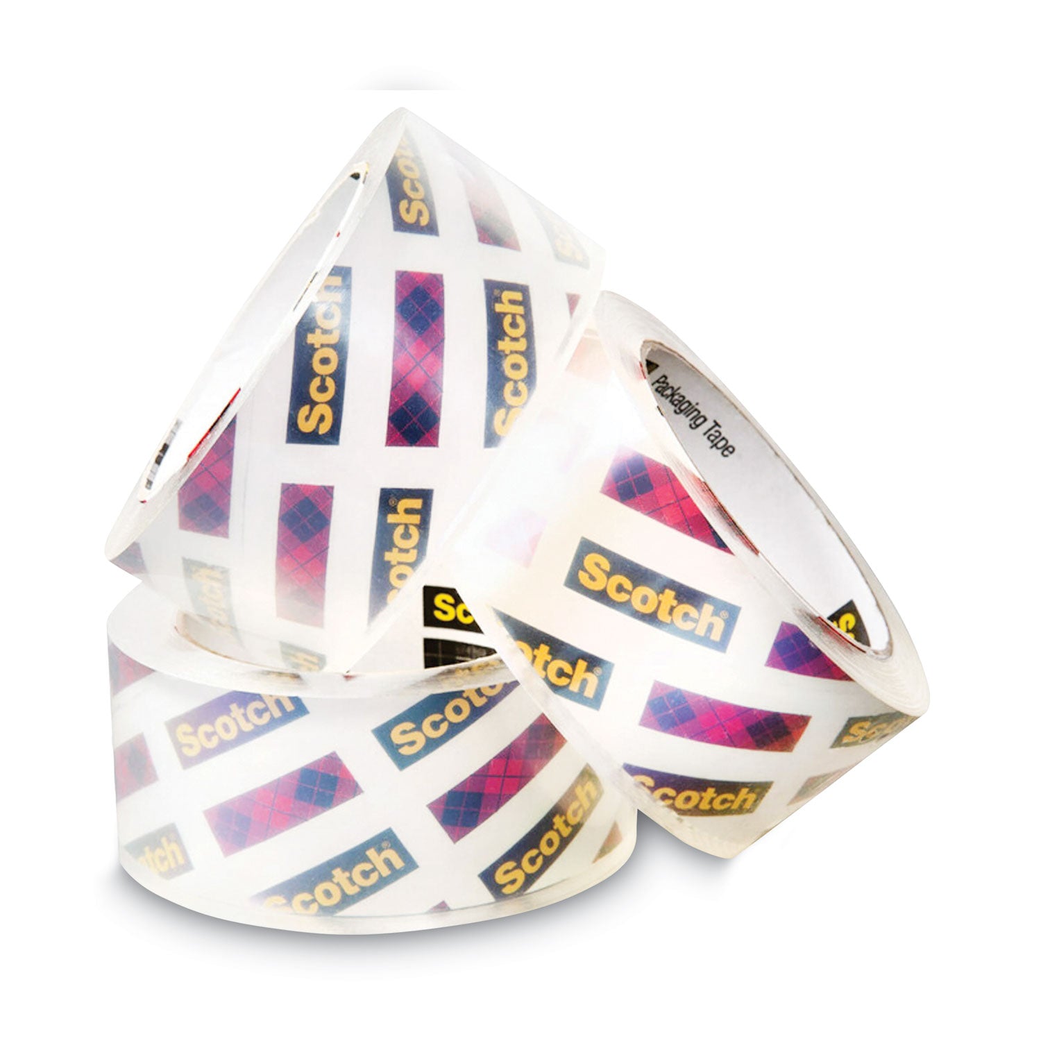 Scotch® Box Lock Shipping Packaging Tape, 3" Core, 1.88" X 54.6 Yds, Clear, 3/pack