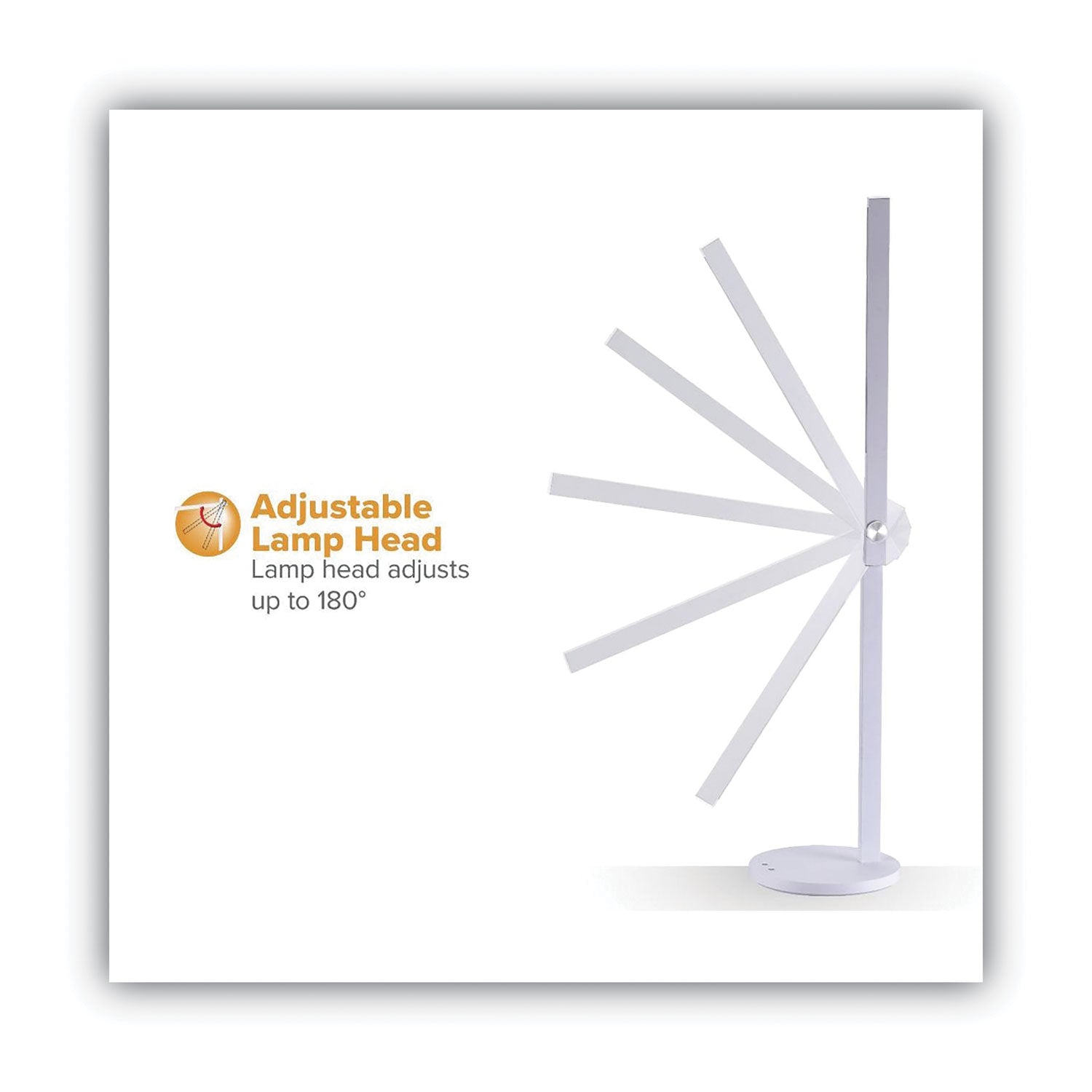 Bostitch® Dimmable-Bar Led Desk Lamp, White