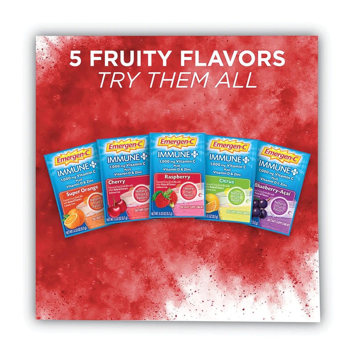 Immune+ Formula, 0.33 oz, Super Orange, 30 Packets Emergen-C® Flipcost