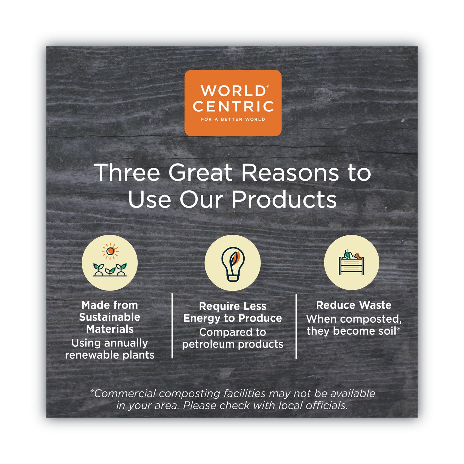 World Centric® TPLA Compostable Cutlery, Fork, Plastic, White, 750/Carton