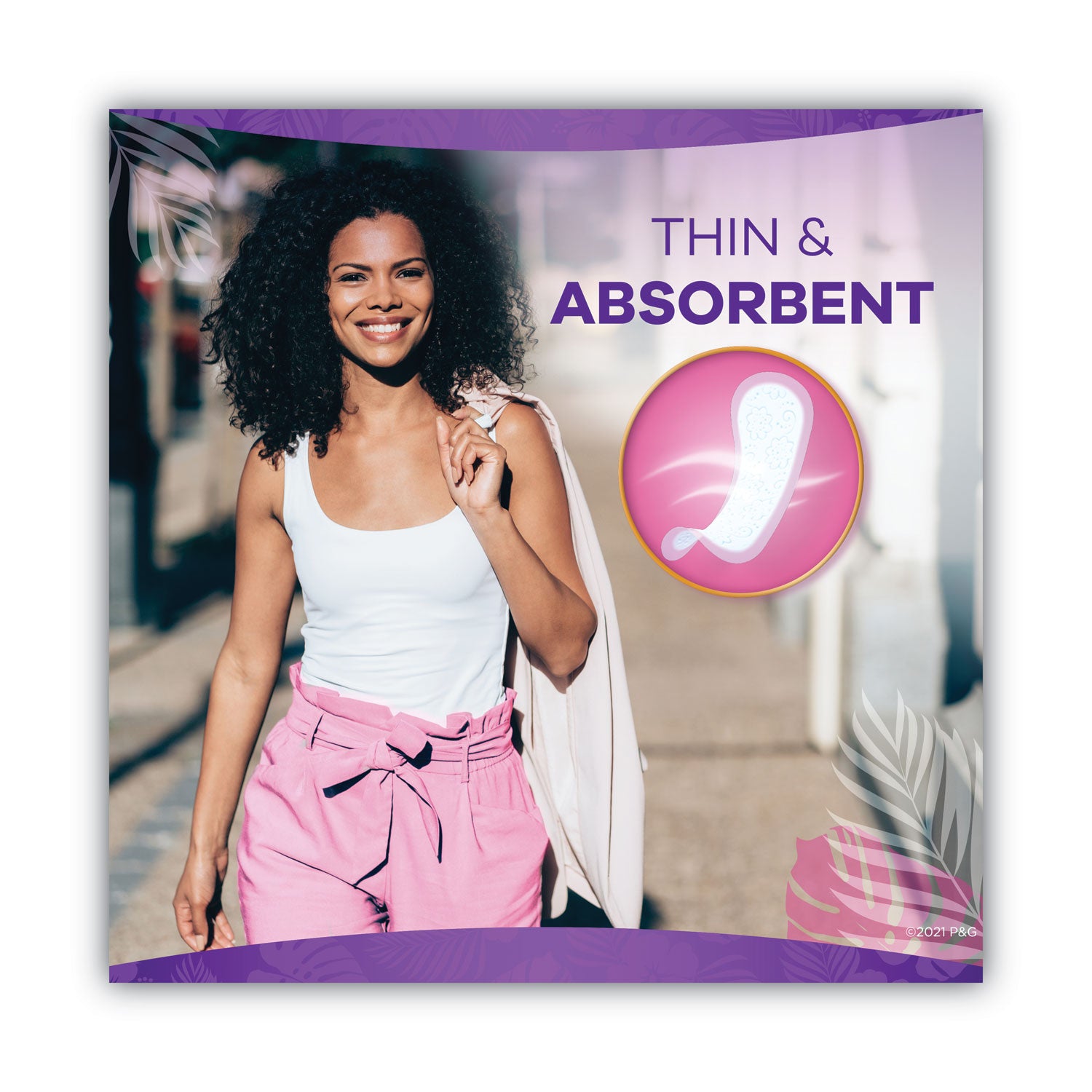 Always® Thin Daily Panty Liners, Regular, 120/pack