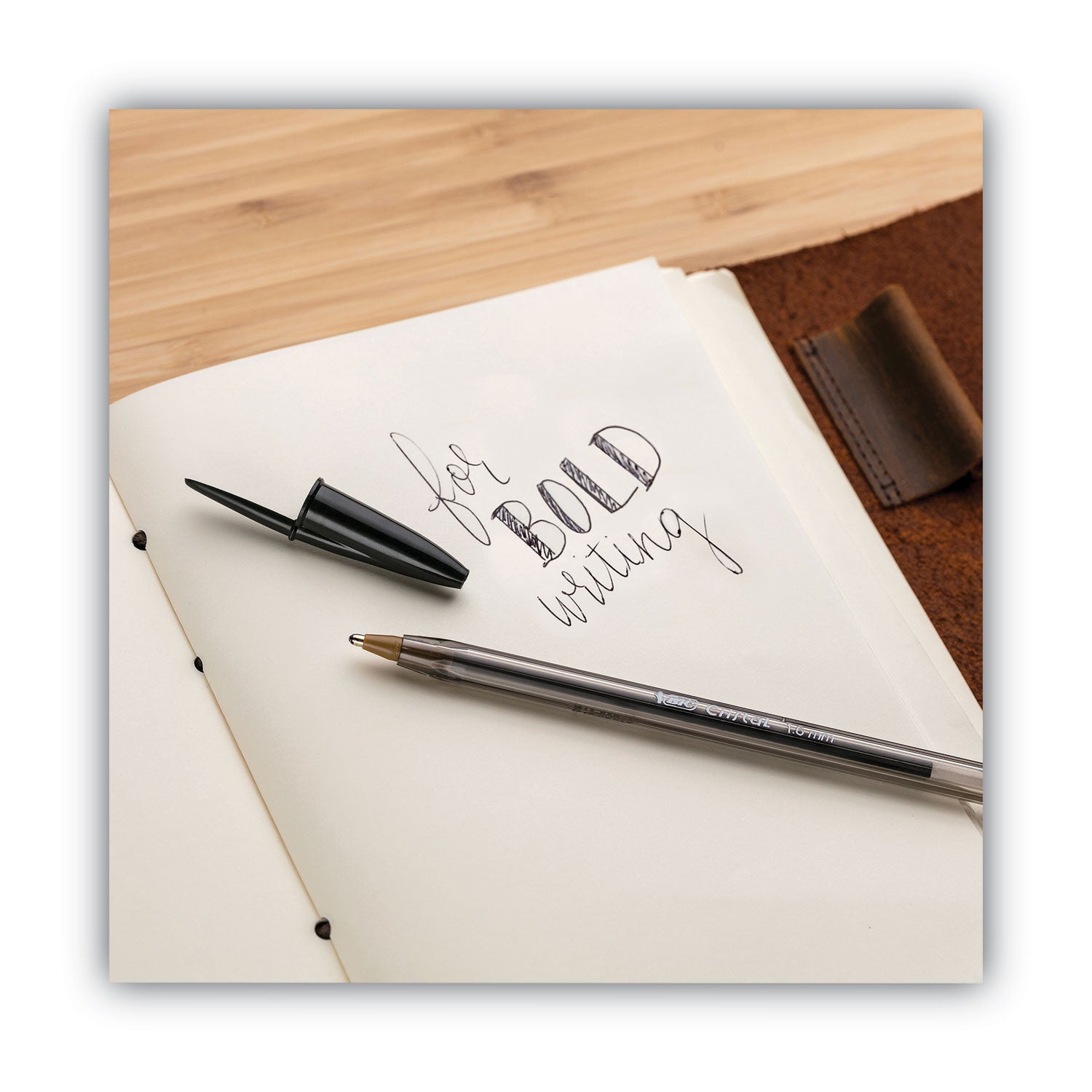 BIC® Cristal Xtra Bold Ballpoint Pen, Stick, Bold 1.6 mm, Randomly Assorted Ink and Barrel Colors, 24/Pack