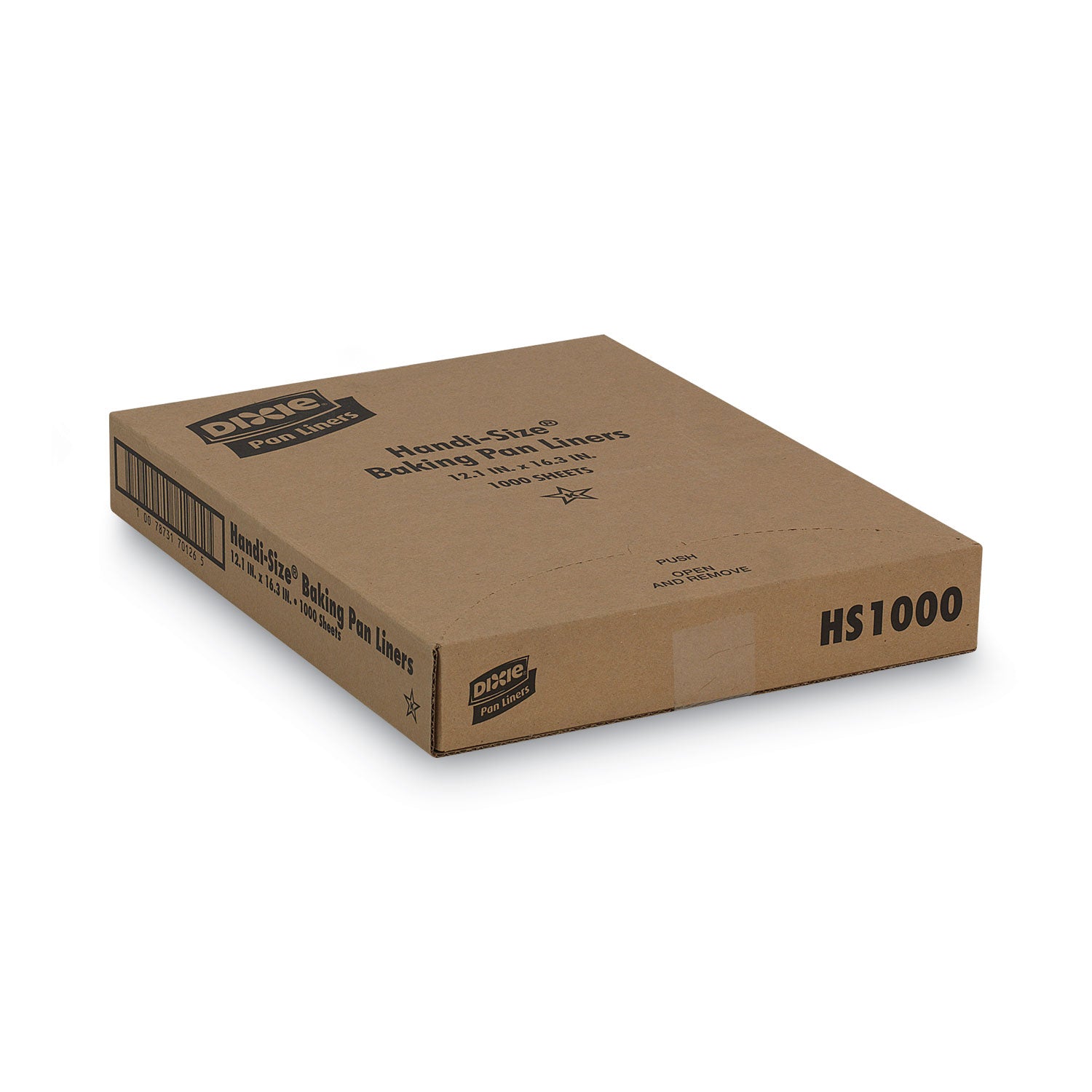 Dixie® Greaseproof Liftoff Pan Liners, 12.2 x 16.38, White, 1,000/Carton