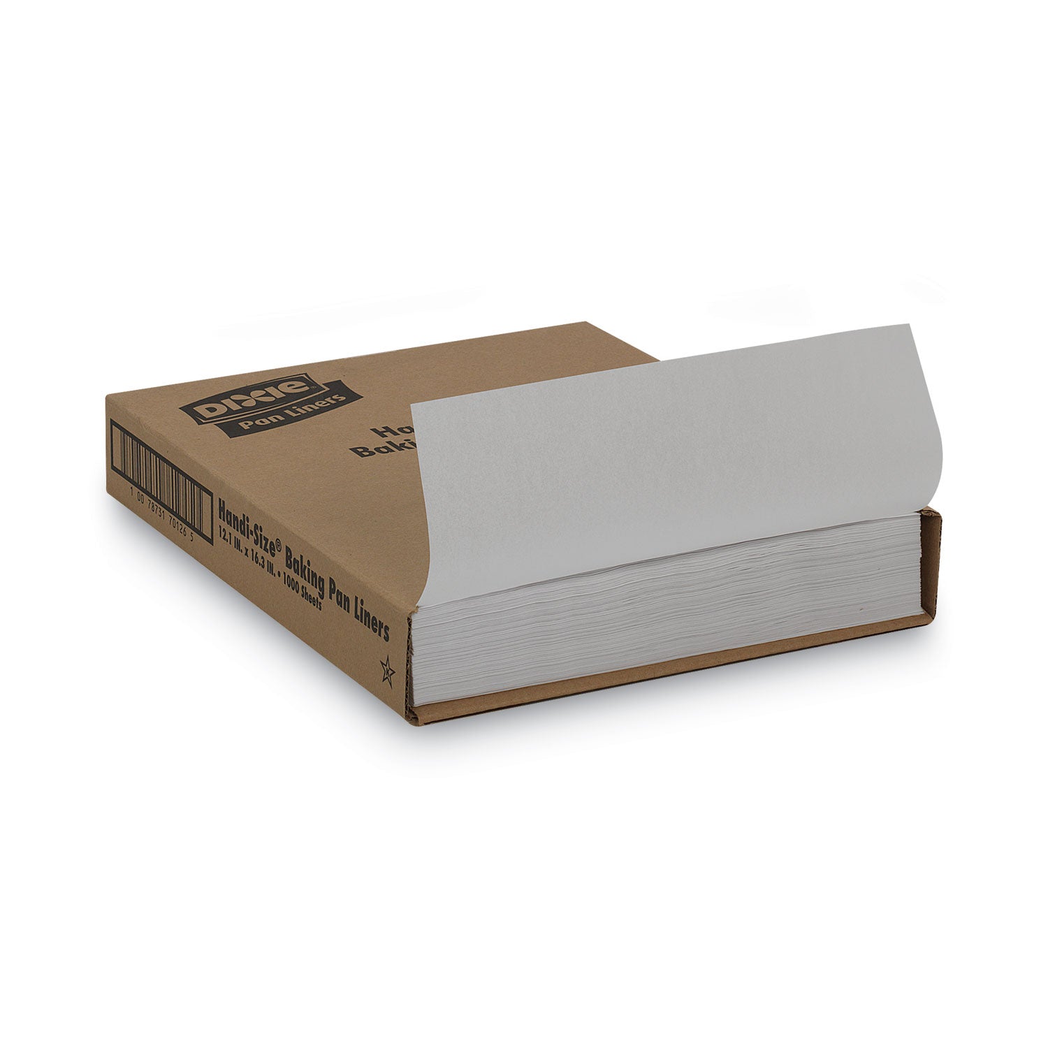 Dixie® Greaseproof Liftoff Pan Liners, 12.2 x 16.38, White, 1,000/Carton