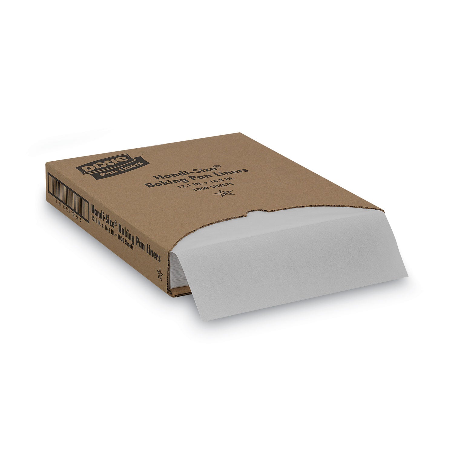 Dixie® Greaseproof Liftoff Pan Liners, 12.2 x 16.38, White, 1,000/Carton