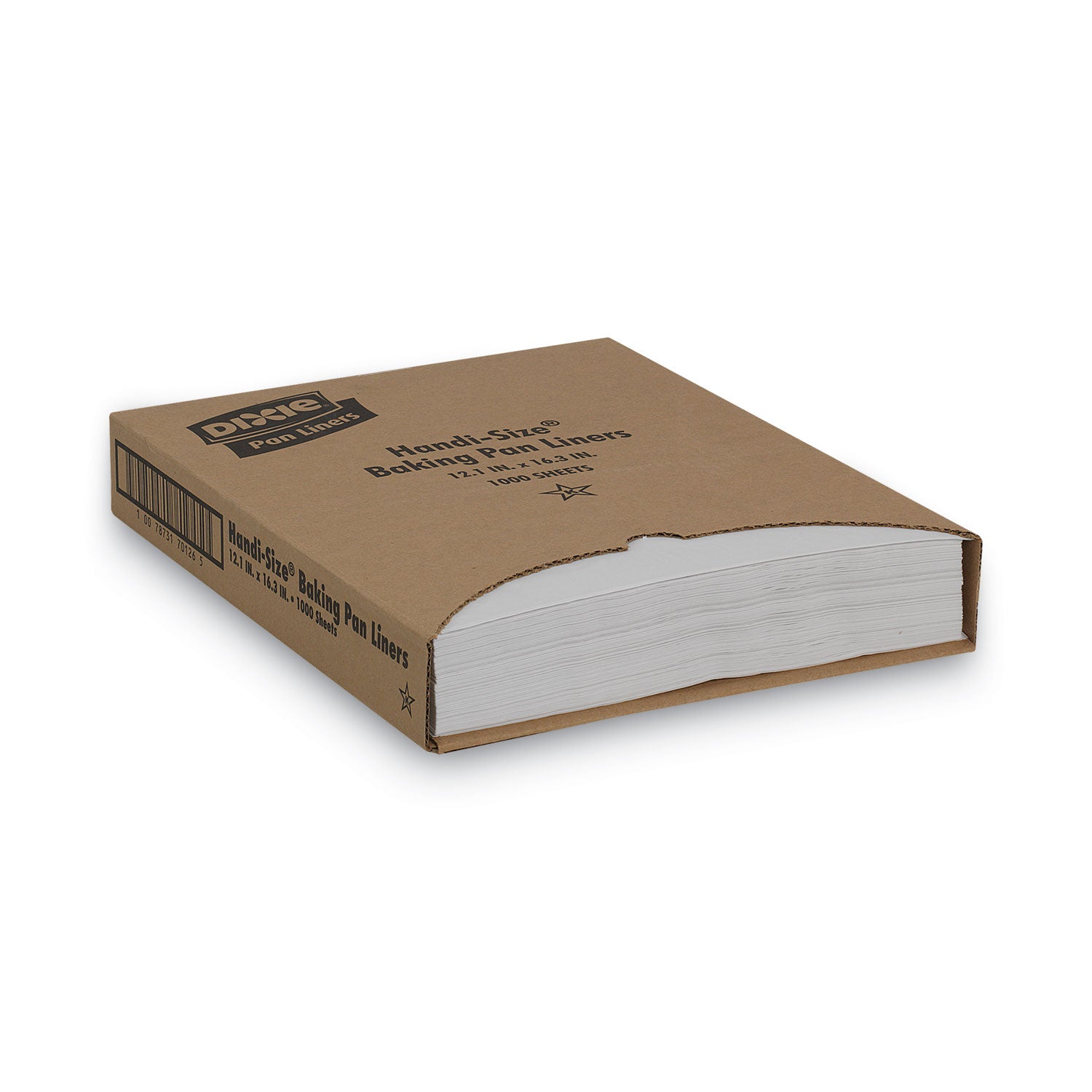 Dixie® Greaseproof Liftoff Pan Liners, 12.2 x 16.38, White, 1,000/Carton