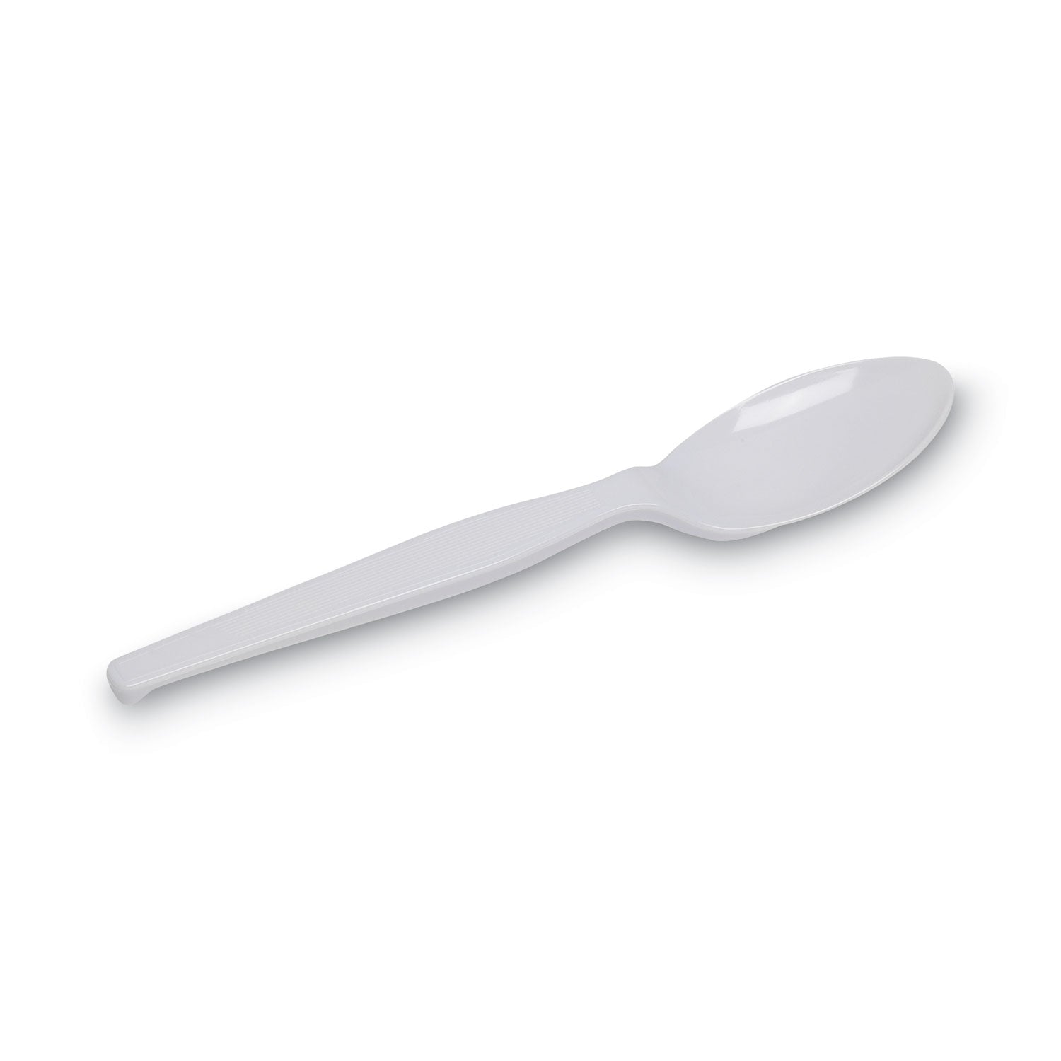 Dixie® Individually Wrapped Mediumweight Polystyrene Cutlery, Spoon, Plastic, White, 1,000/Carton