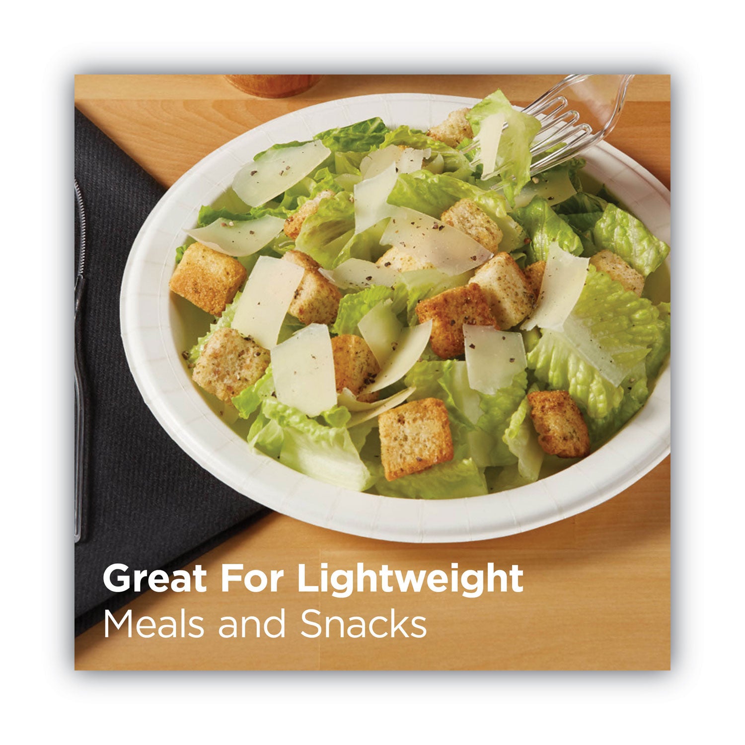 Dixie® Paper Dinnerware, Plate, 8.5" dia, White, 125/Pack, 4/Carton