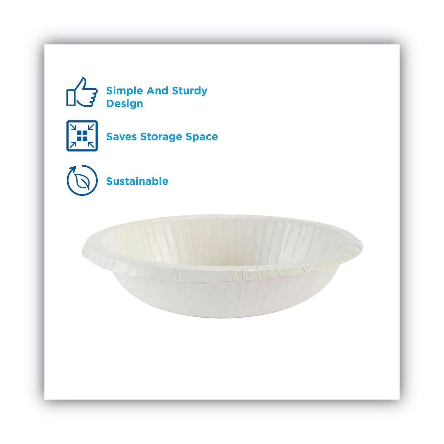 Dixie® Paper Dinnerware, Plate, 8.5" dia, White, 125/Pack, 4/Carton