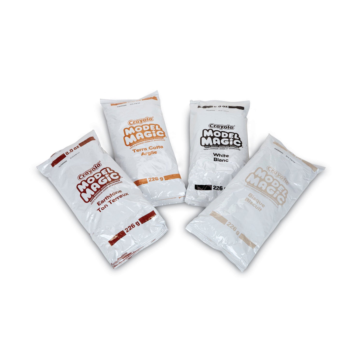 Crayola® Model Magic Modeling Compound, 8 Oz Packs, 4 Packs, Assorted Natural Colors, 2 Lbs