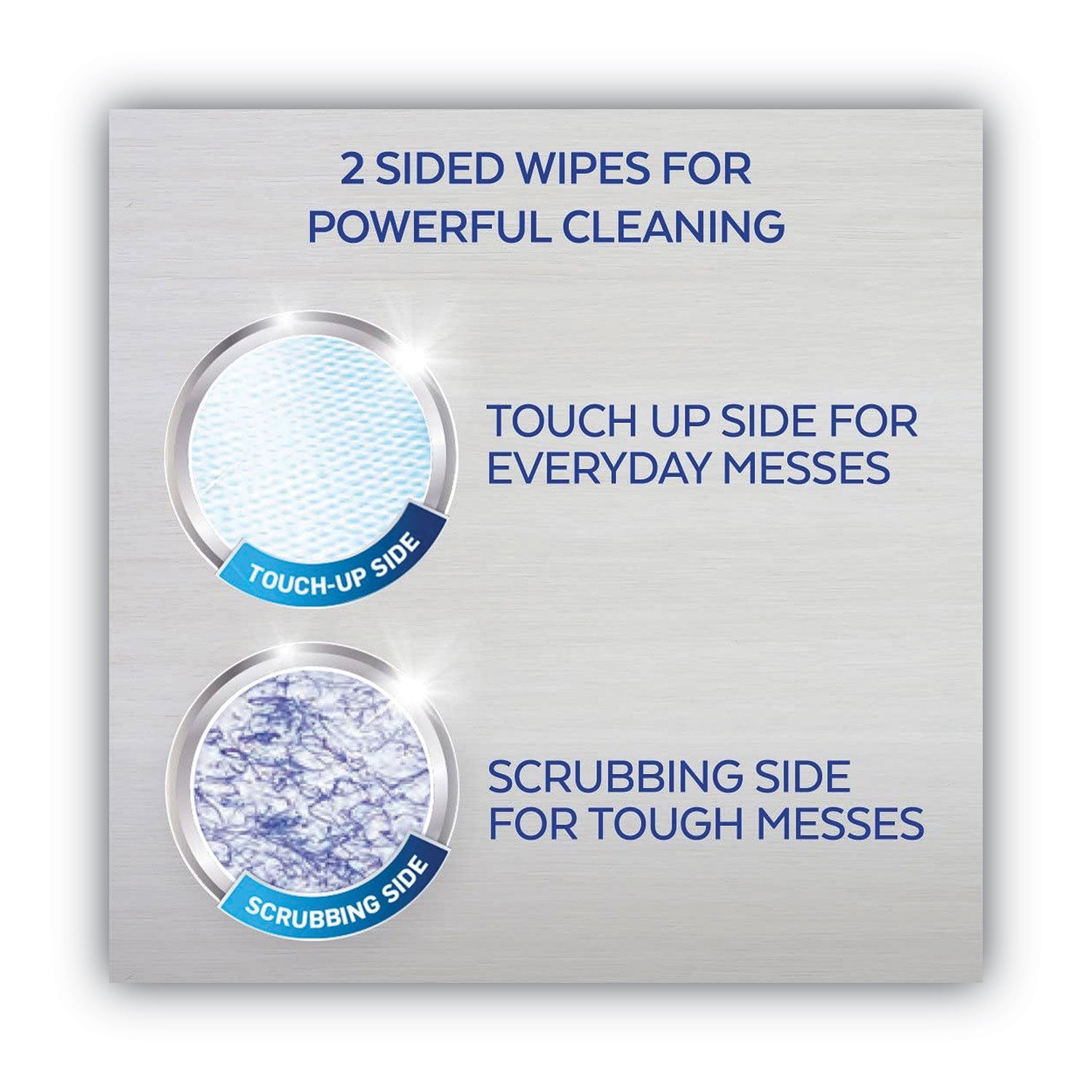 LYSOL® Brand Dual Action Disinfecting Wipes, 1-Ply, 7 x 7.5, Citrus, White/Purple, 75/Canister