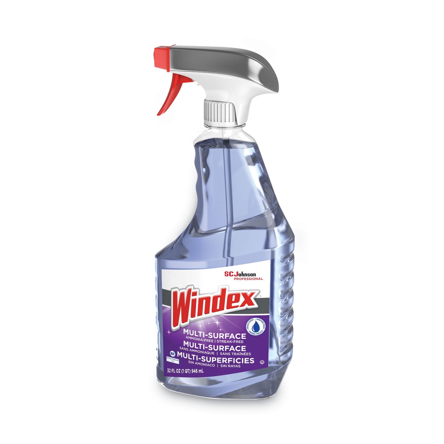 Windex® Non-Ammoniated Glass/multi Surface Cleaner, Fresh Scent, 32 Oz Bottle, 8/carton