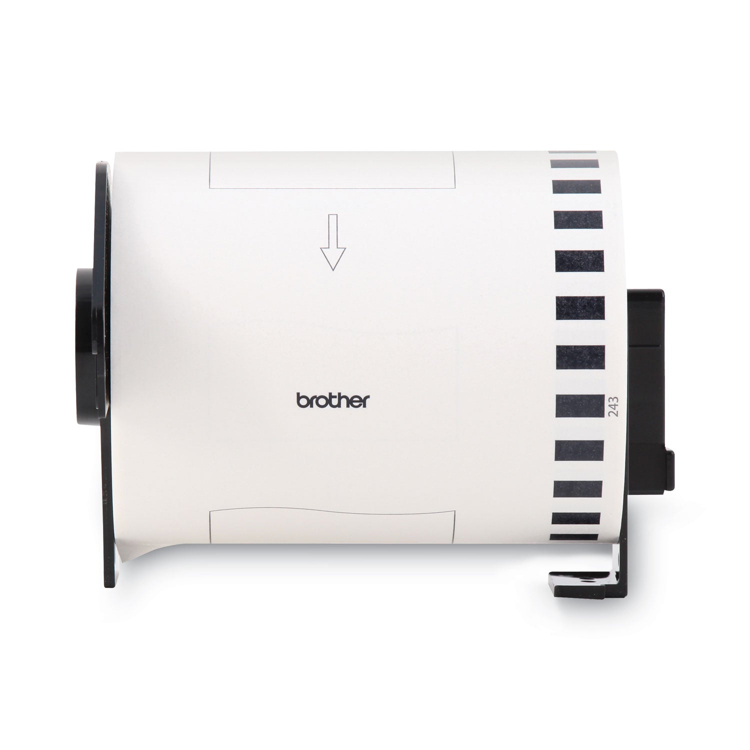 Brother Continuous Length Shipping Label Tape For Ql-1050, 4" X 100 Ft Roll, White