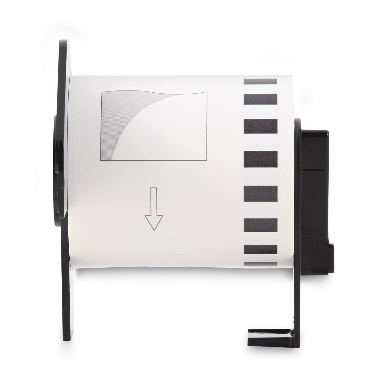 Brother Continuous Film Label Tape, 2.4" X 50 Ft Roll, White