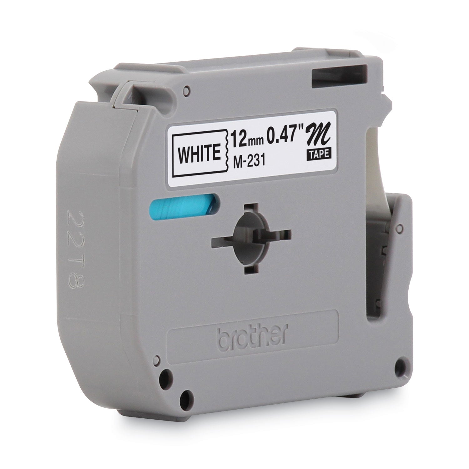 Brother P-Touch® M Series Tape Cartridge For P-Touch Labelers, 0.47" X 26.2 Ft, Black On White