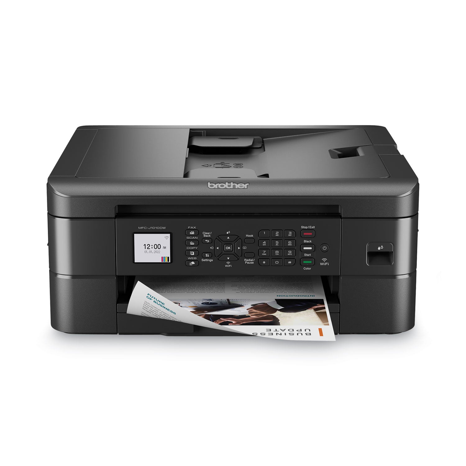 MFC-J1010DW All-in-One Color Inkjet Printer, Copy/Fax/Print/Scan