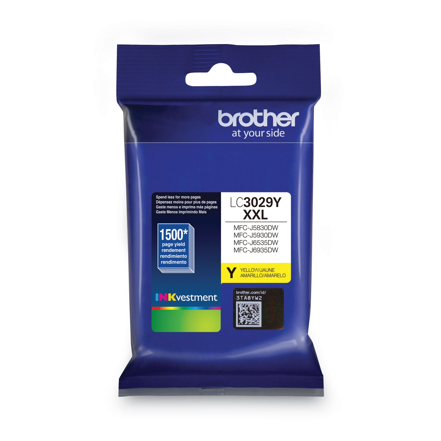 Brother Lc30293pk Inkvestment Super High-Yield Ink, 1,500 Page-Yield, Cyan/magenta/yellow
