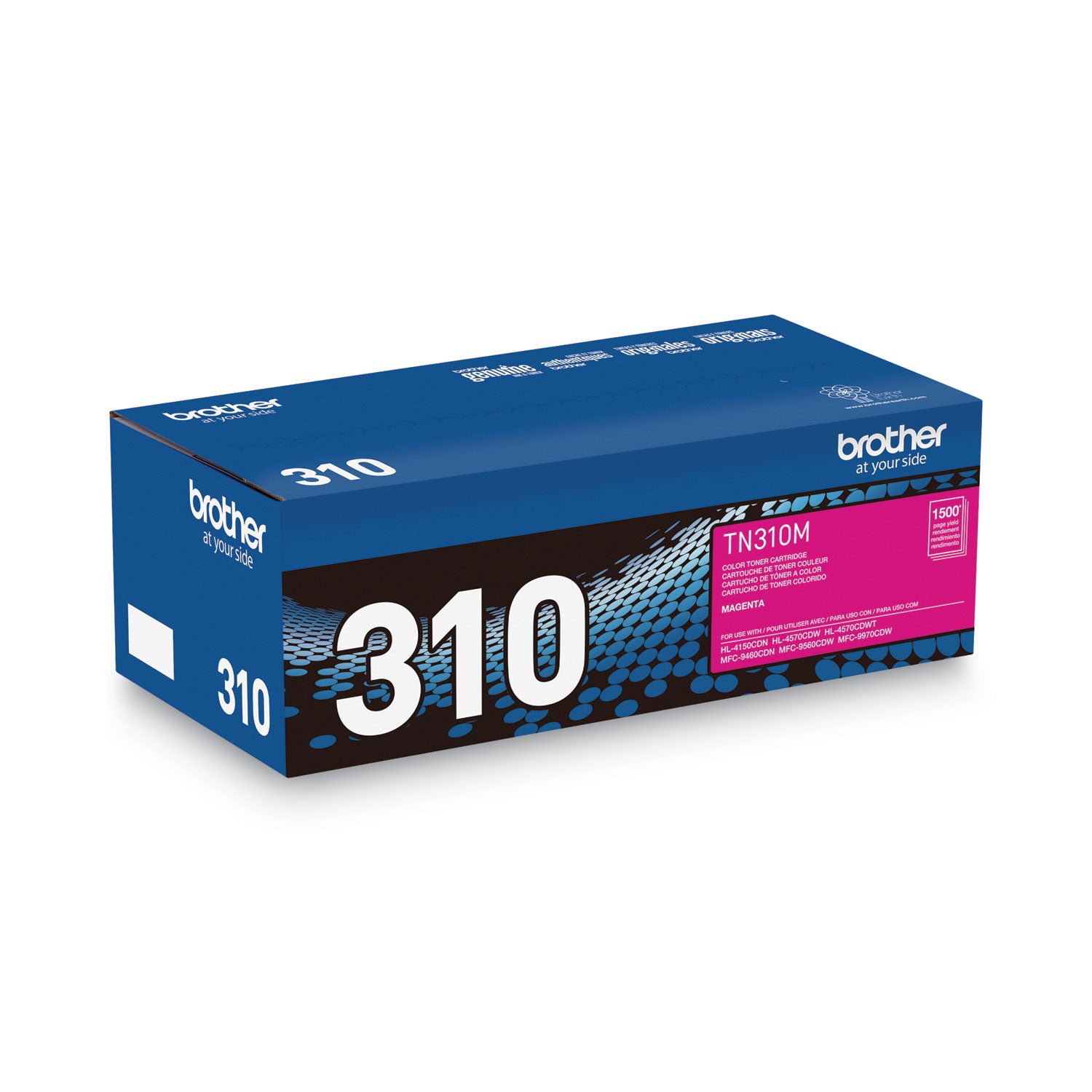 Brother Tn310m Toner, 1,500 Page-Yield, Magenta