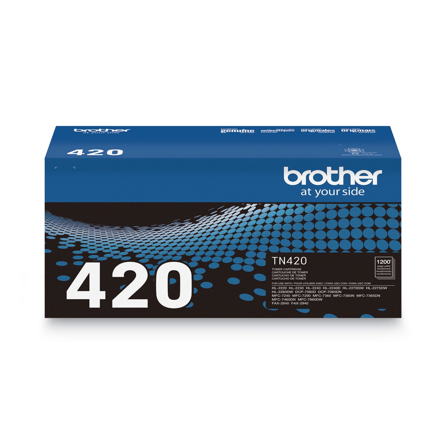 Brother Tn420 Toner, 1,200 Page-Yield, Black