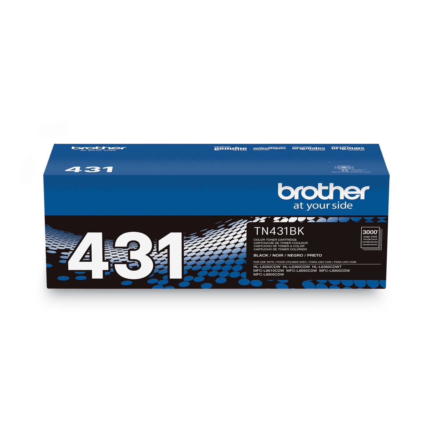 Brother Tn431bk Toner, 3,000 Page-Yield, Black