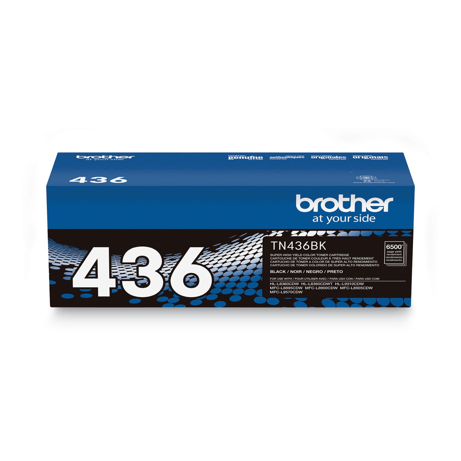 Brother Tn436bk Super High-Yield Toner, 6,500 Page-Yield, Black