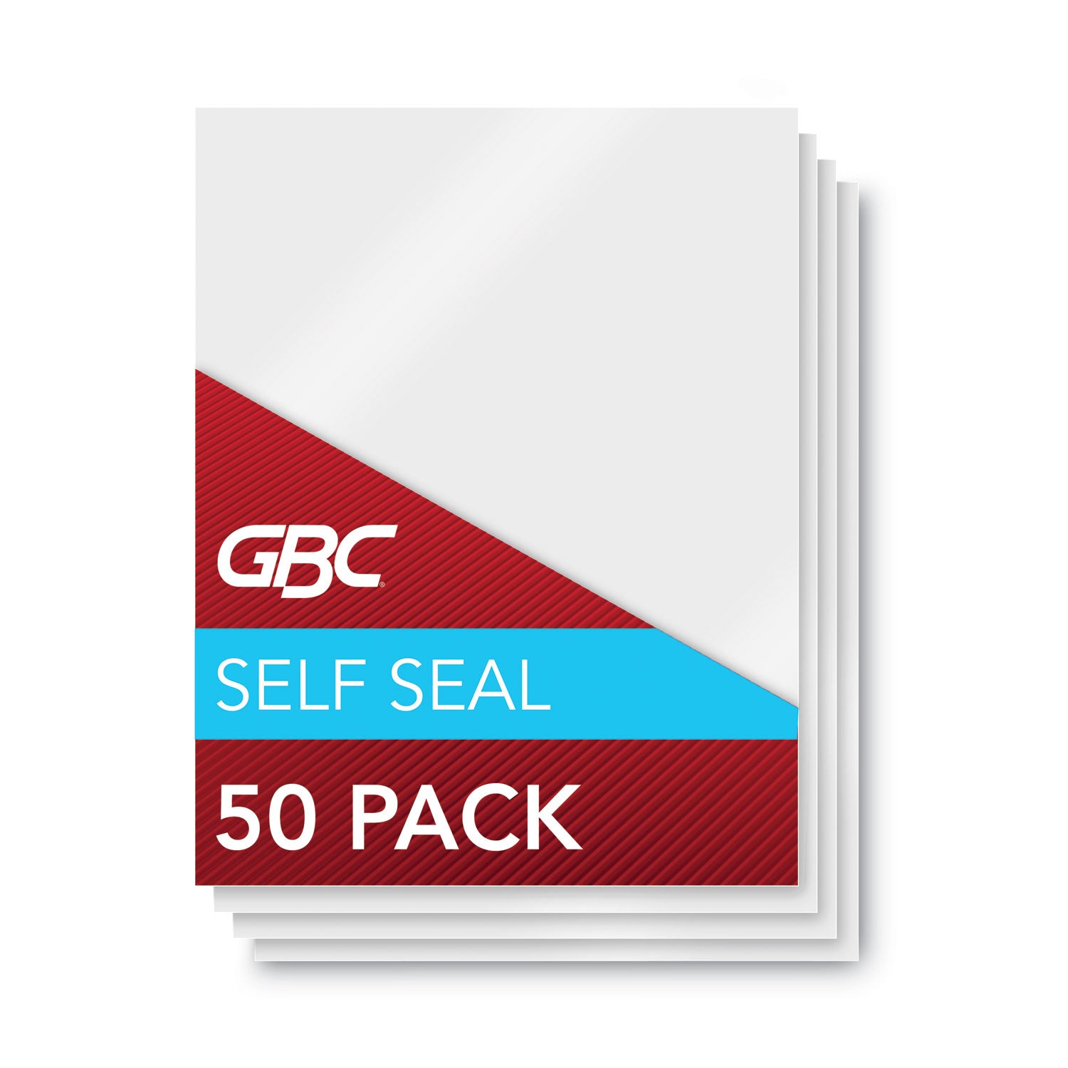 GBC® Selfseal Self-Adhesive Laminating Pouches And Single-Sided Sheets, 3 Mil, 9" X 12", Gloss Clear, 50/pack