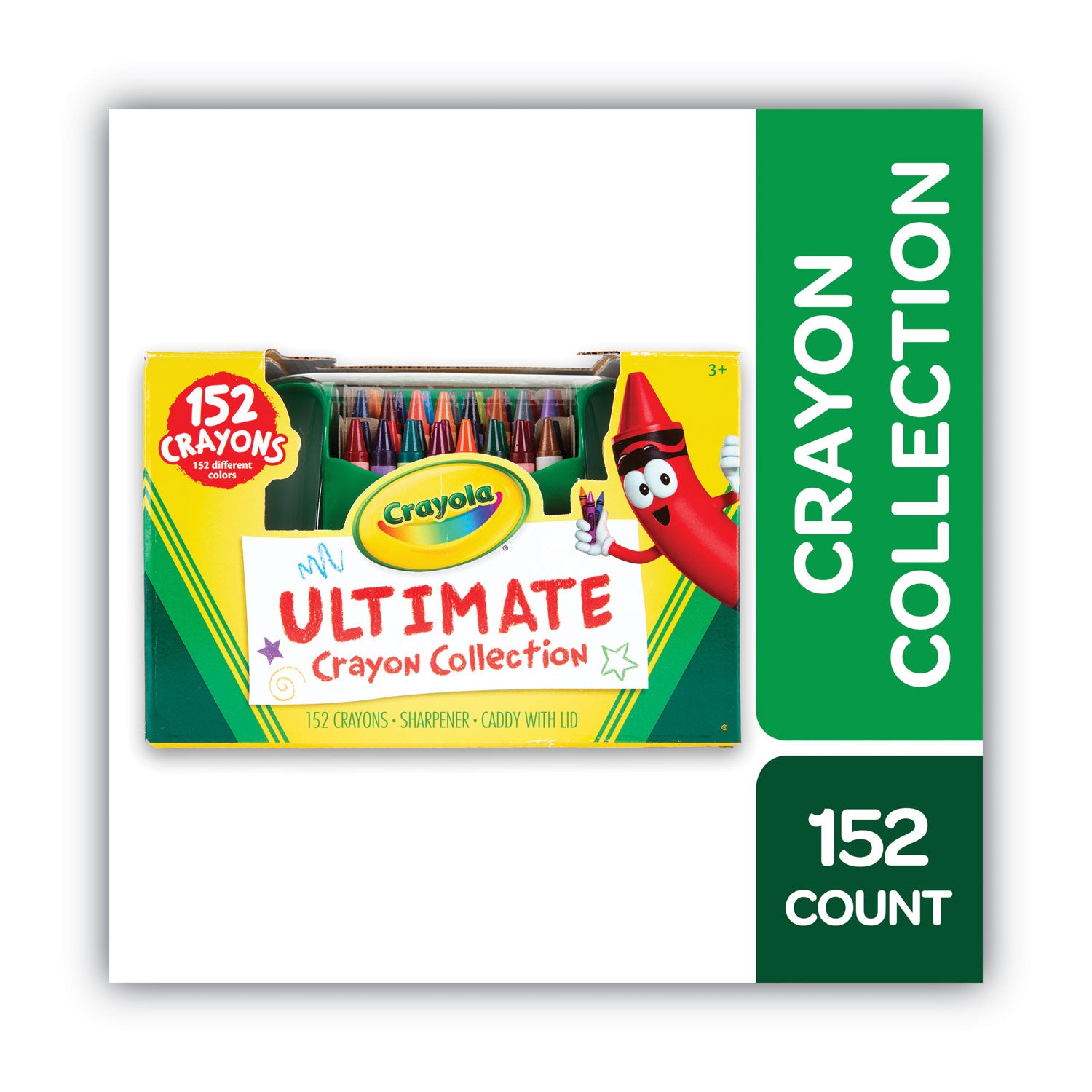 Crayola® Ultimate Crayon Case, Sharpener Caddy, 152 Colors