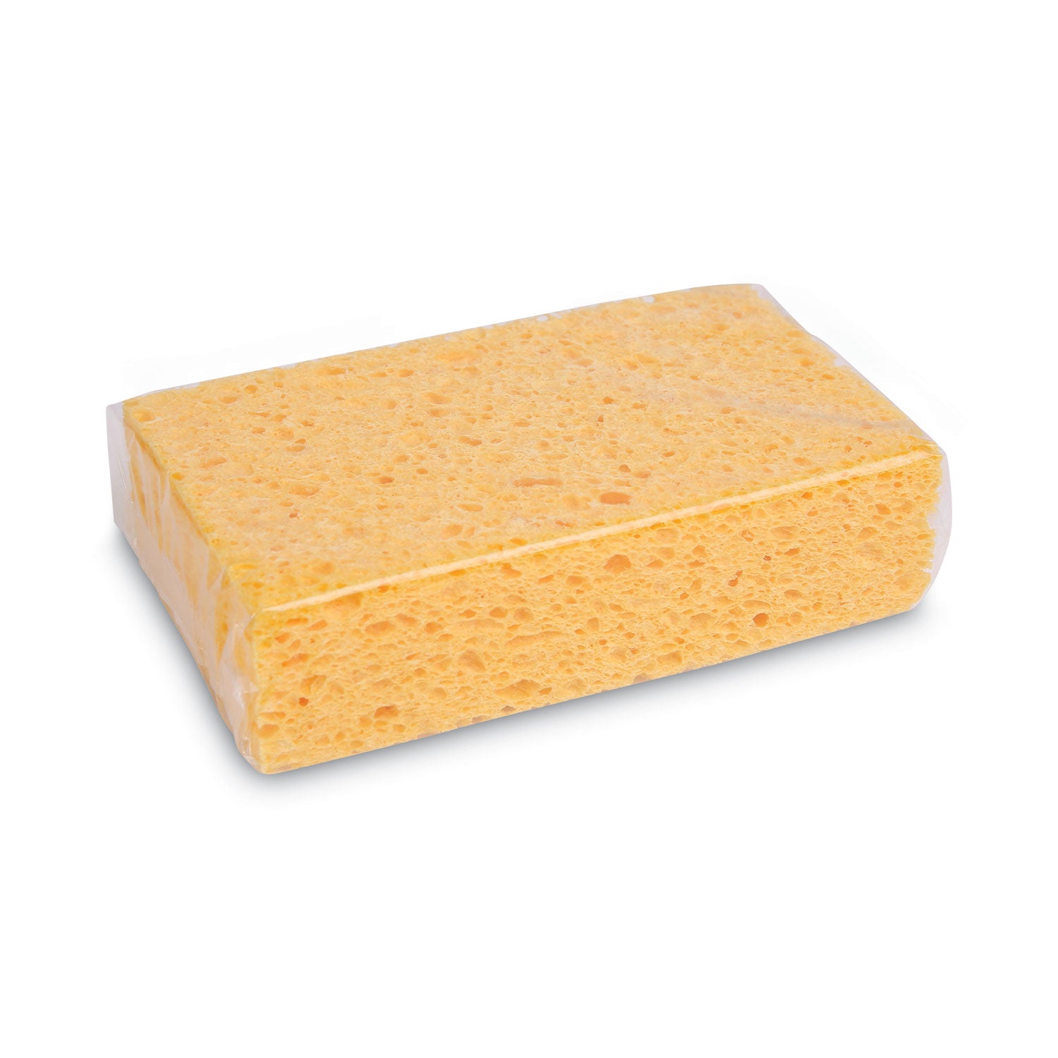 Boardwalk® Medium Cellulose Sponge, 3.67 X 6.08, 1.55" Thick, Yellow, 24/carton