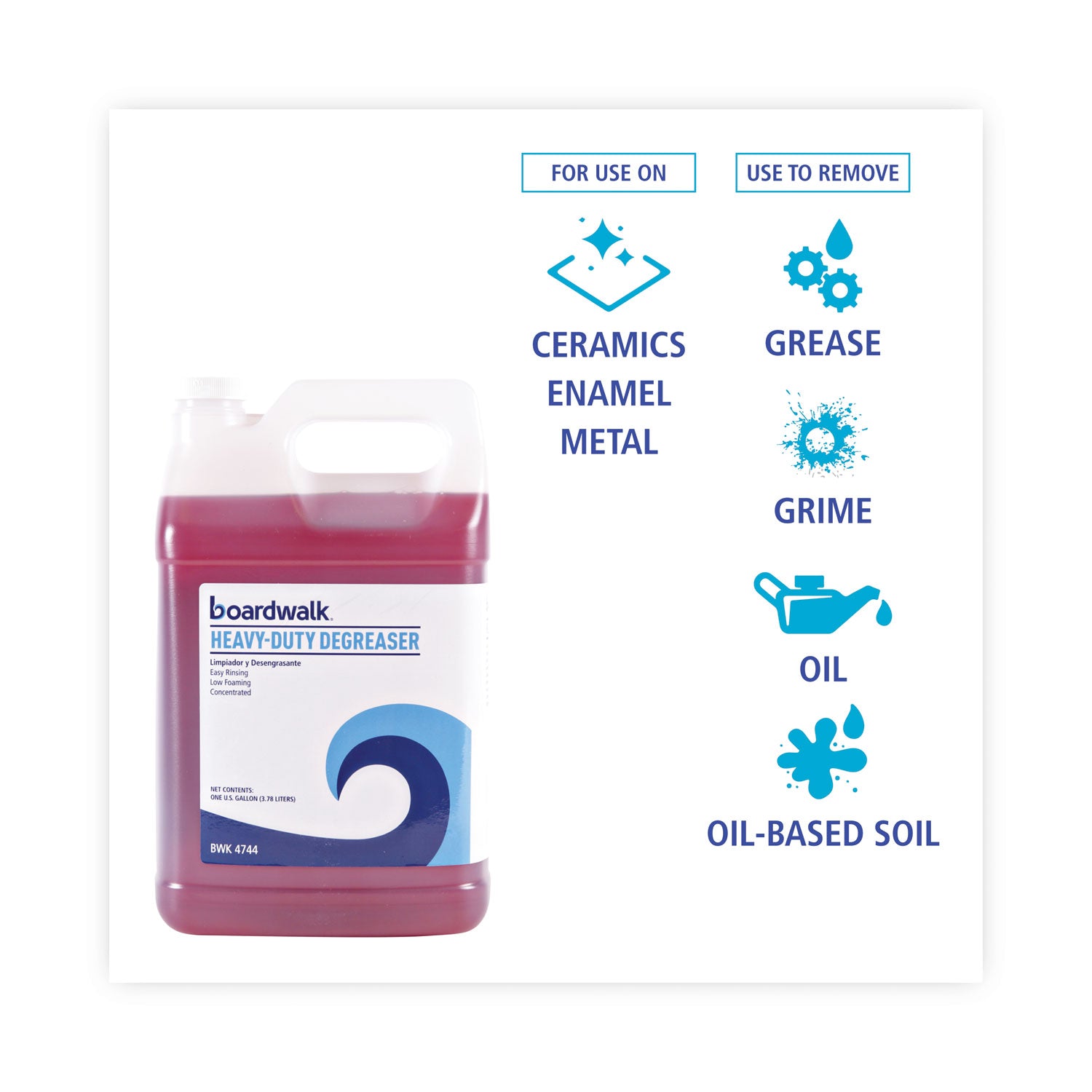 Boardwalk® Heavy-Duty Degreaser, 1 Gallon Bottle