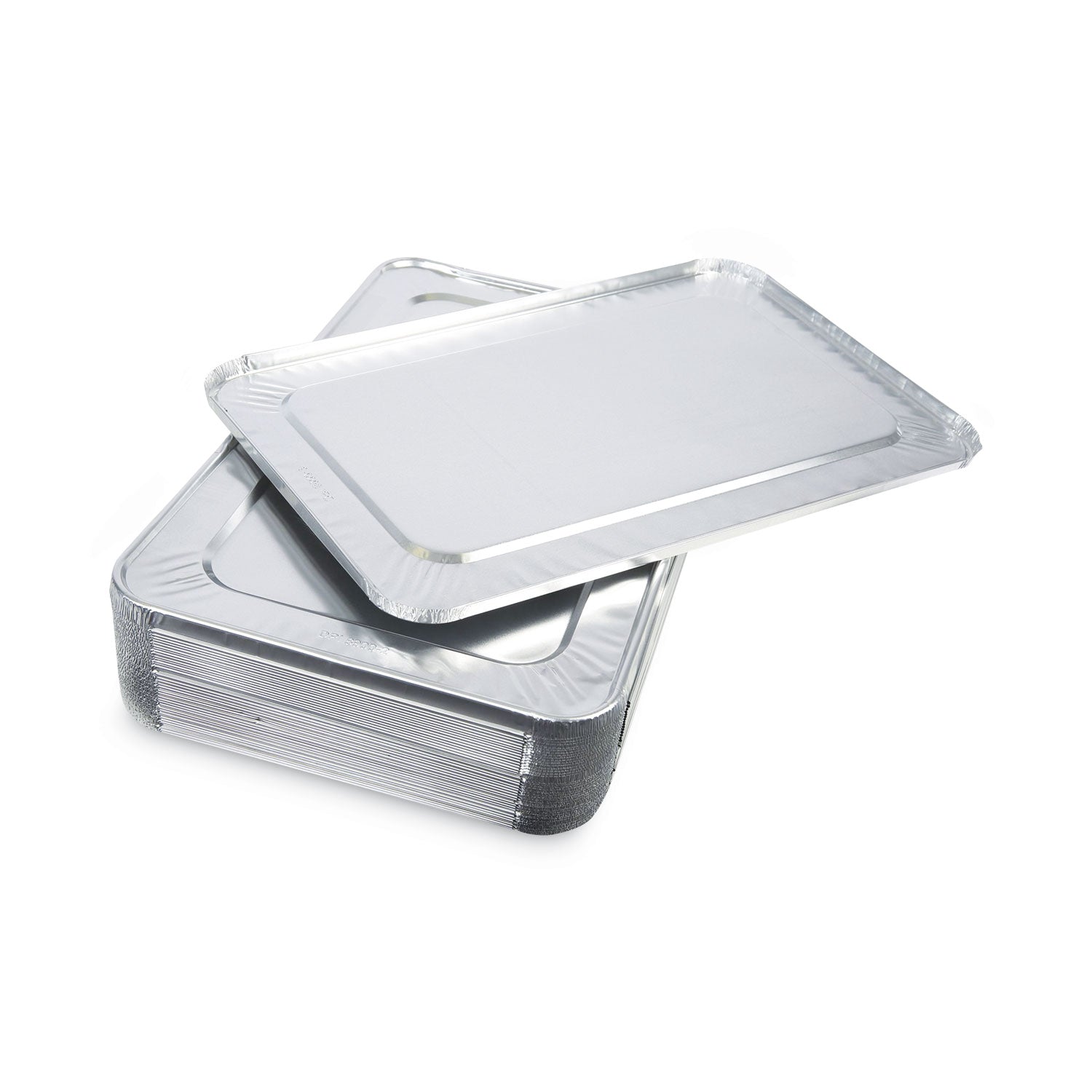 Boardwalk® Aluminum Steam Table Pan Lids, Fits Full-Size Deep Pan, 380 Gauge, 0.63" Deep, 12.88 x 20.81, 50/Carton
