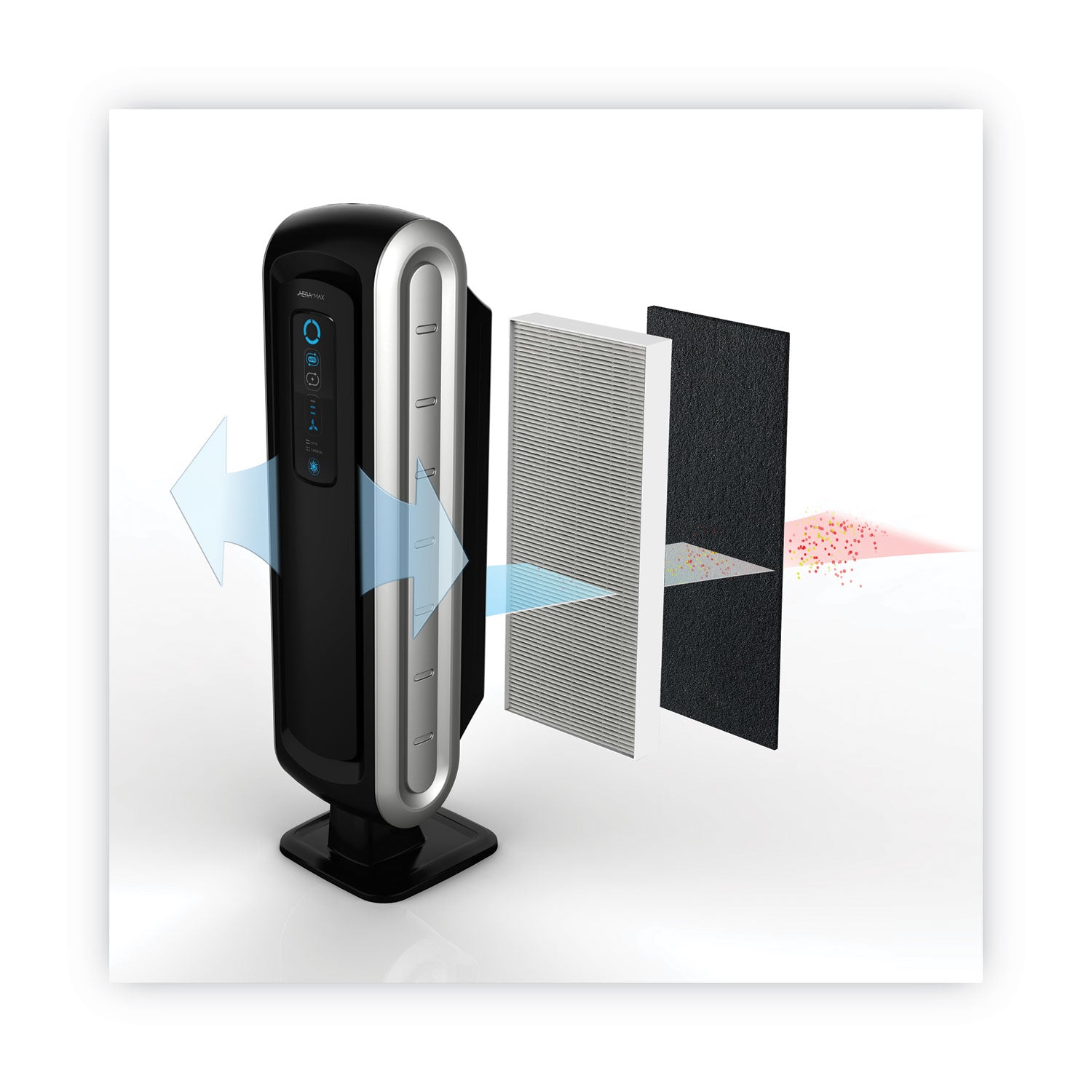 Fellowes® Carbon Filter for Fellowes 90 Air Purifiers, 4.37 x 16.37, 4/Pack