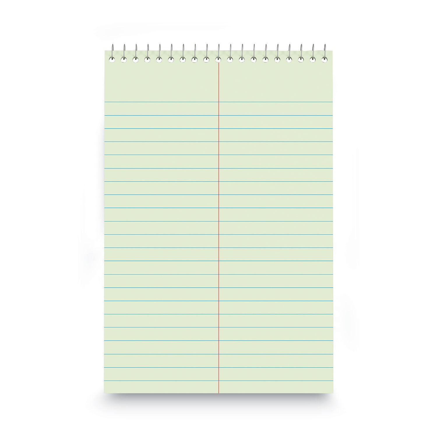 Steno Pads, Gregg Rule, Red Cover, 80 Green-Tint 6 x 9 Sheets