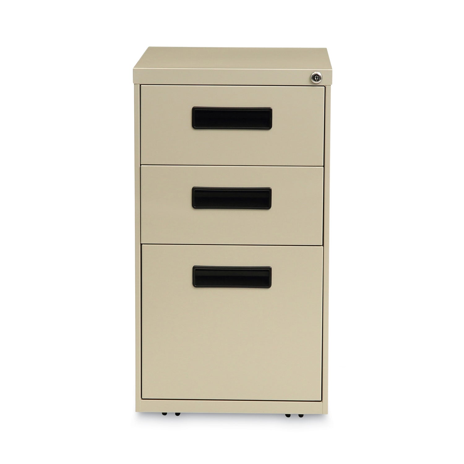 Alera® File Pedestal, Left Or Right, 3-Drawers: Box/box/file, Legal/letter, Putty, 14.96" X 19.29" X 27.75"