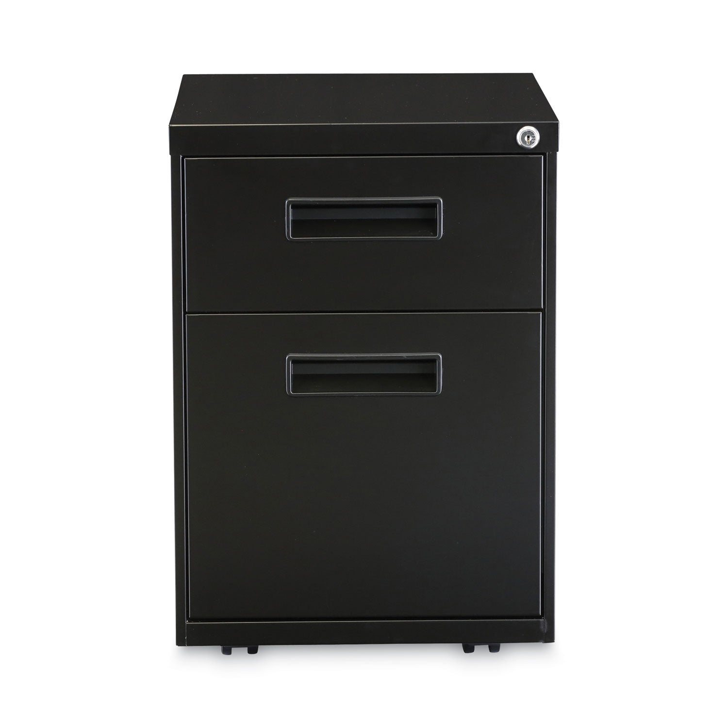 Alera® File Pedestal, Left Or Right, 2-Drawers: Box/file, Legal/letter, Black, 14.96" X 19.29" X 21.65"