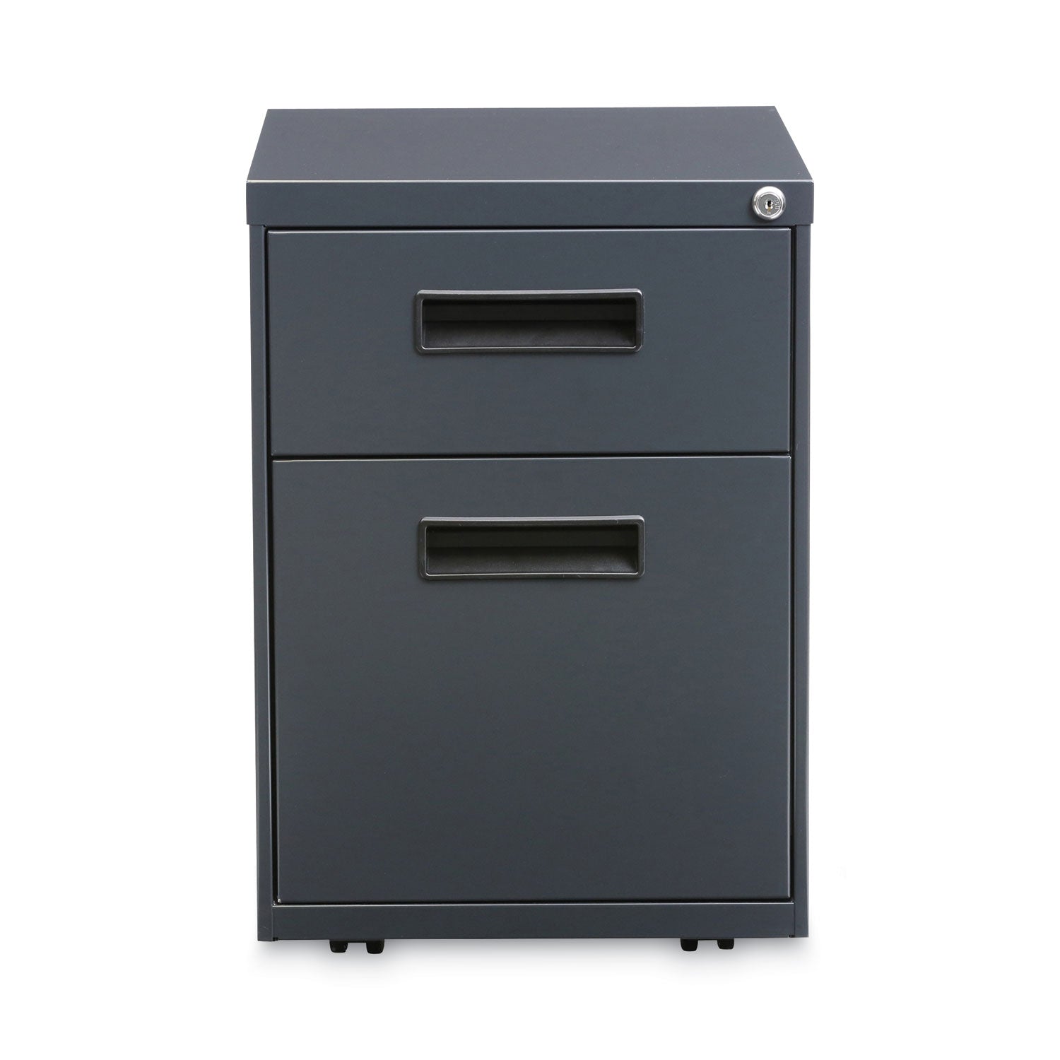 Alera® File Pedestal, Left Or Right, 2-Drawers: Box/file, Legal/letter, Charcoal, 14.96" X 19.29" X 21.65"