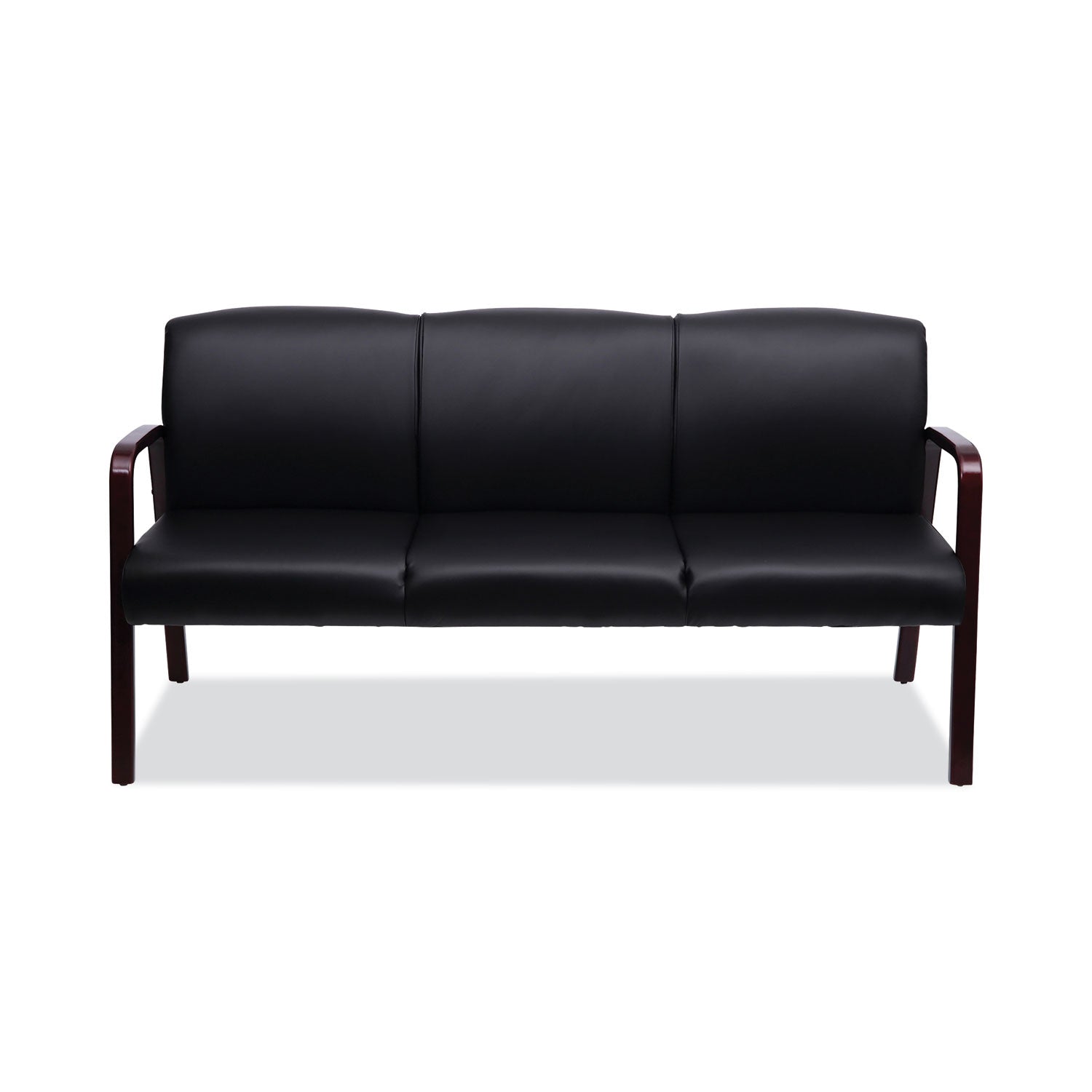 Alera® Alera Reception Lounge WL Series 3-Seat Sofa, 65.13" x 26.13" x 33", Black