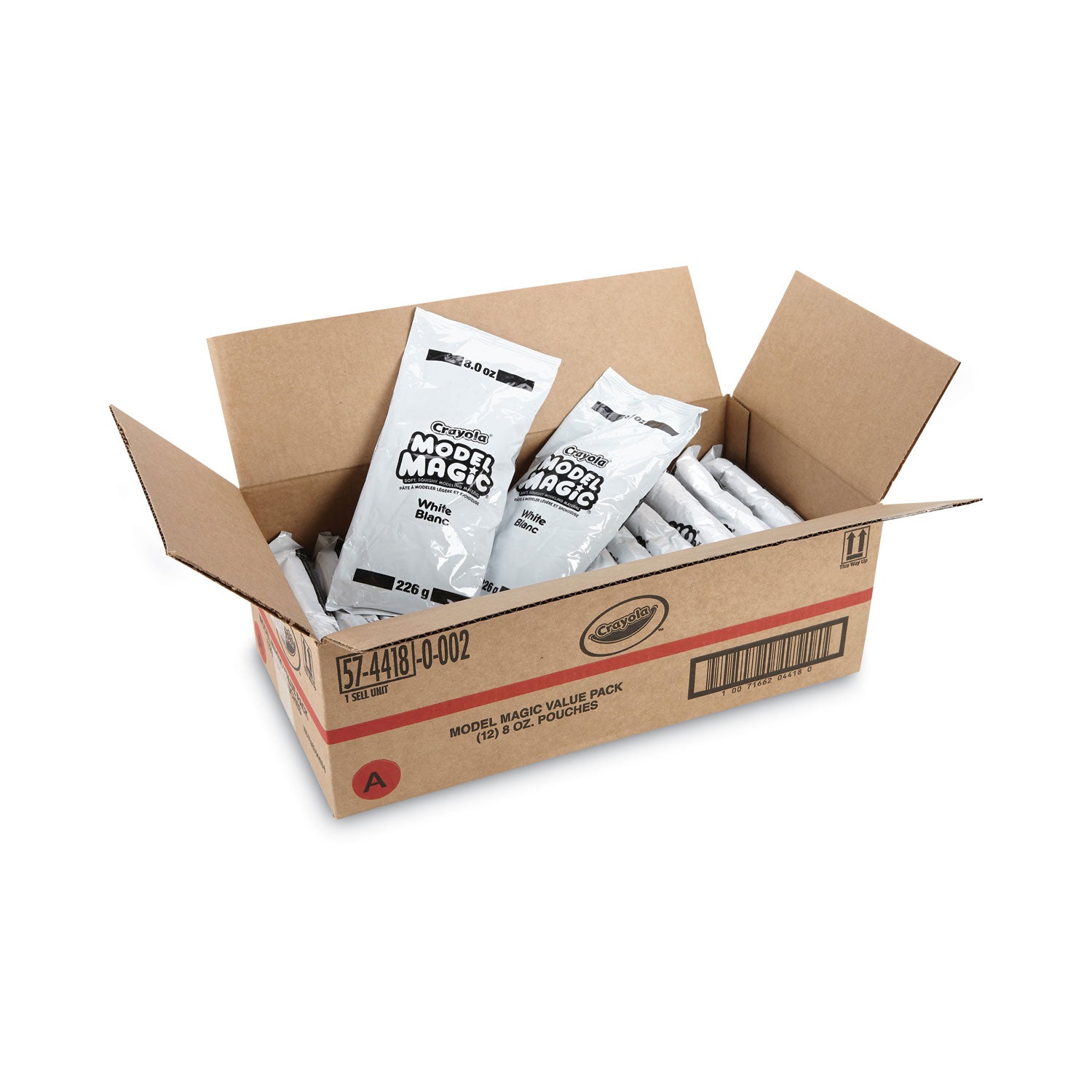 Crayola® Model Magic Modeling Compound, 8 Oz Packs, 12 Packs, White, 6 Lbs