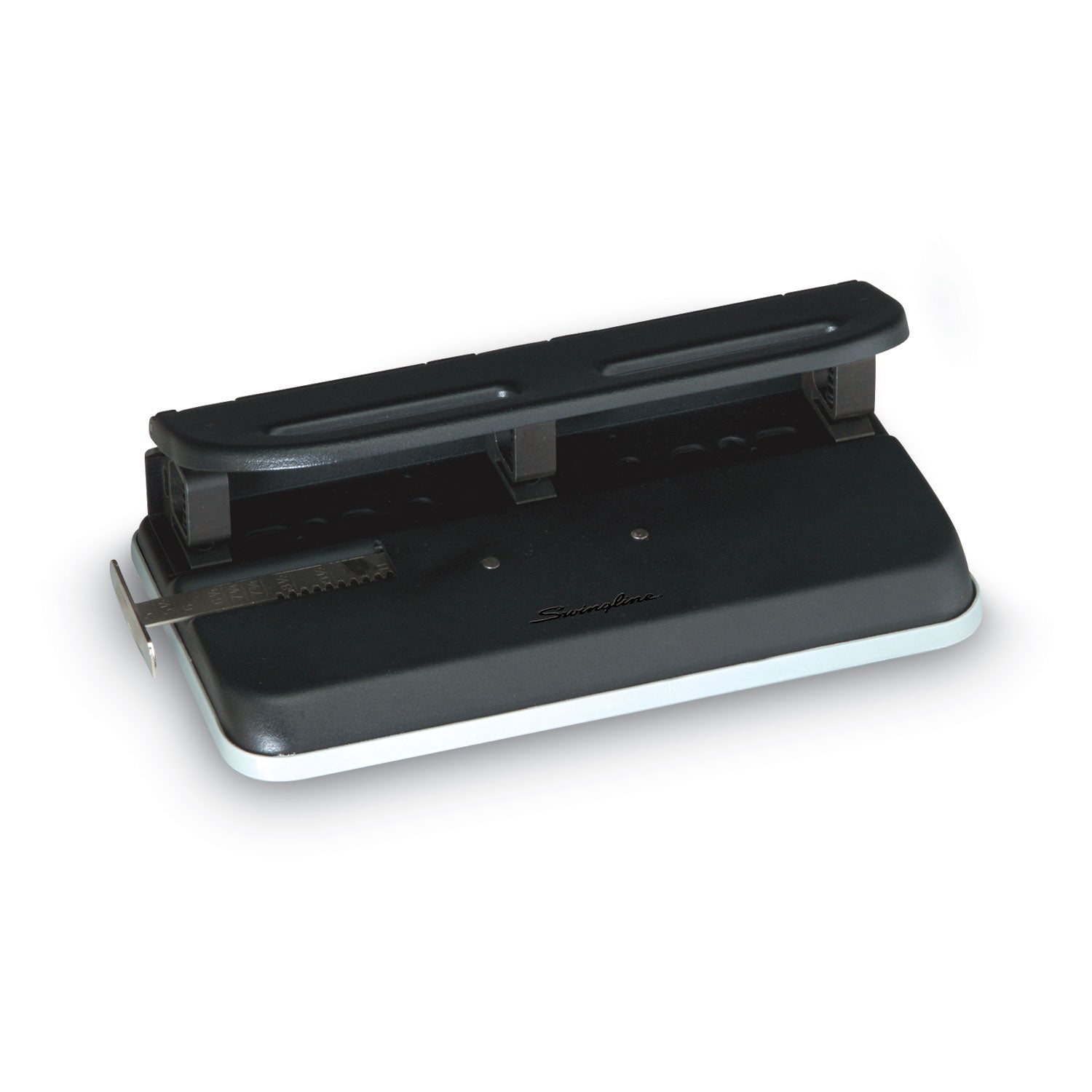 Swingline® 24-Sheet Easy Touch Two- To Seven-Hole Precision-Pin Punch, 9/32" Holes, Black