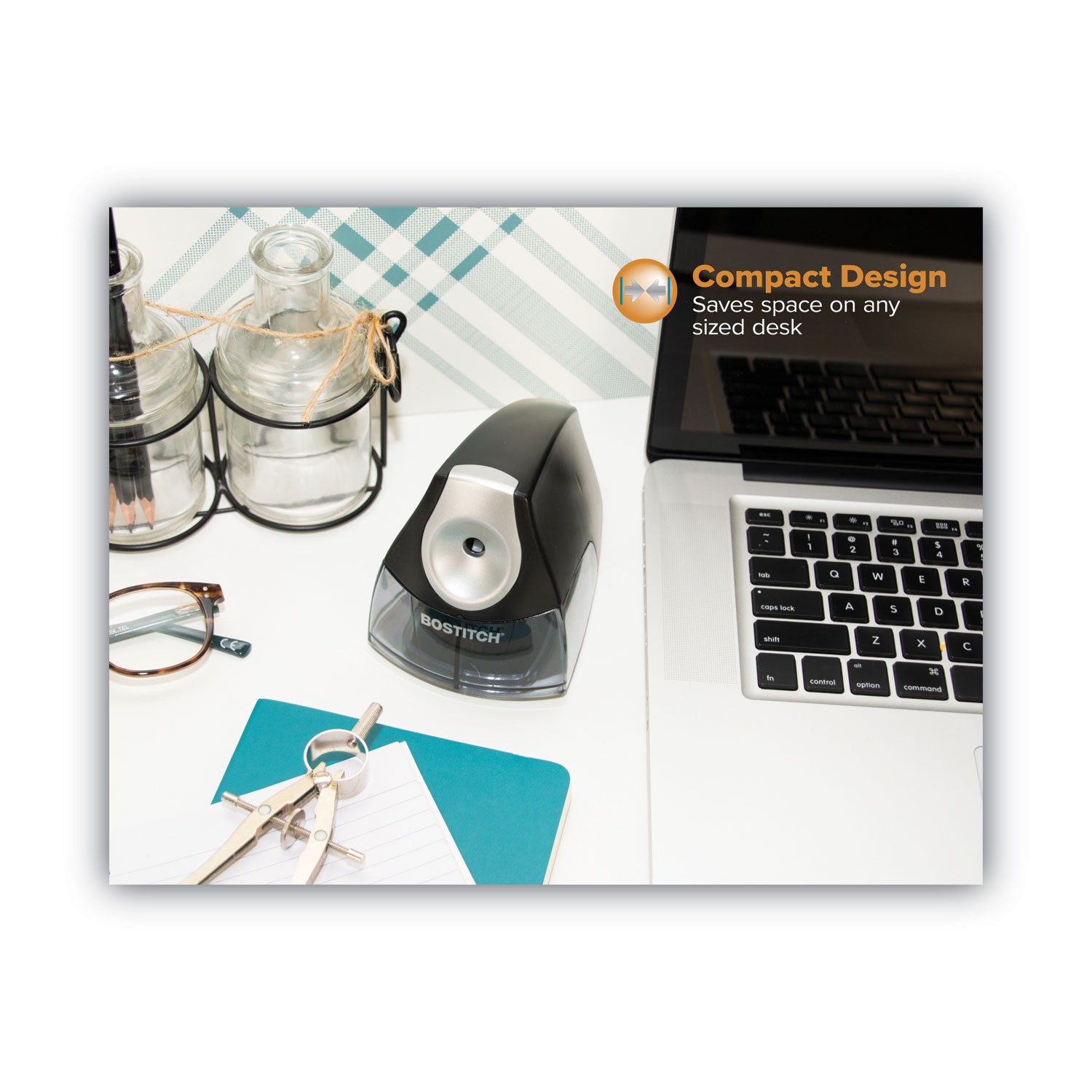 Bostitch® Personal Electric Pencil Sharpener, Ac-Powered, 4.25 X 8.4 X 4, Black