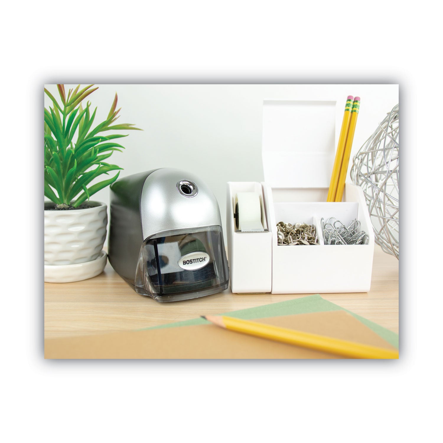 Bostitch® Quietsharp Executive Electric Pencil Sharpener, Ac-Powered, 4 X 7.5 X 5, Black/graphite