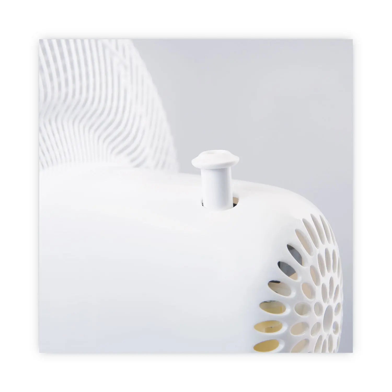 12" 3-Speed Oscillating Desk Fan, Plastic, White Alera® Flipcost